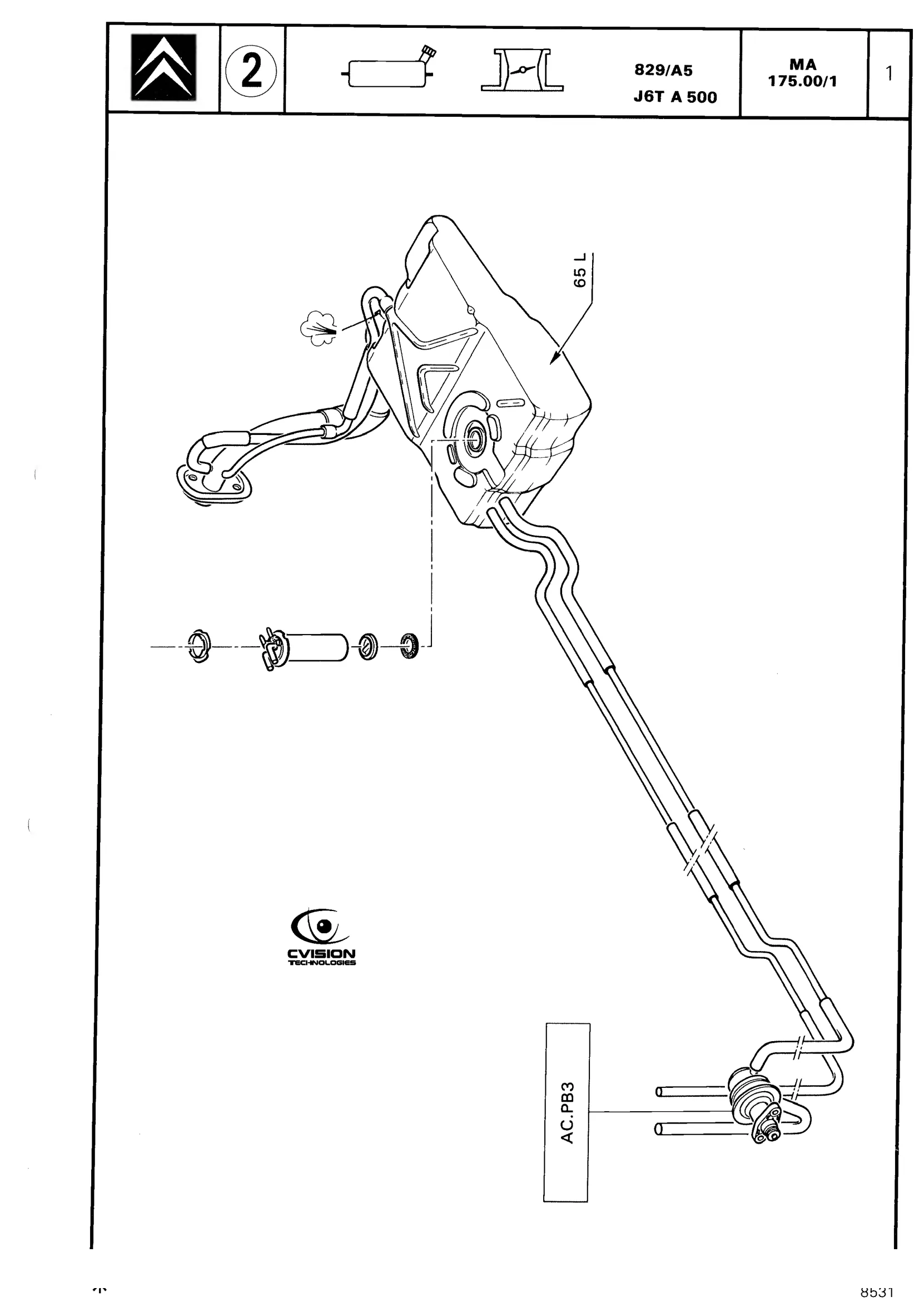 Checking the petrol supply, page 226 of 611 — CX Repair Manual — Mechanical Components 1