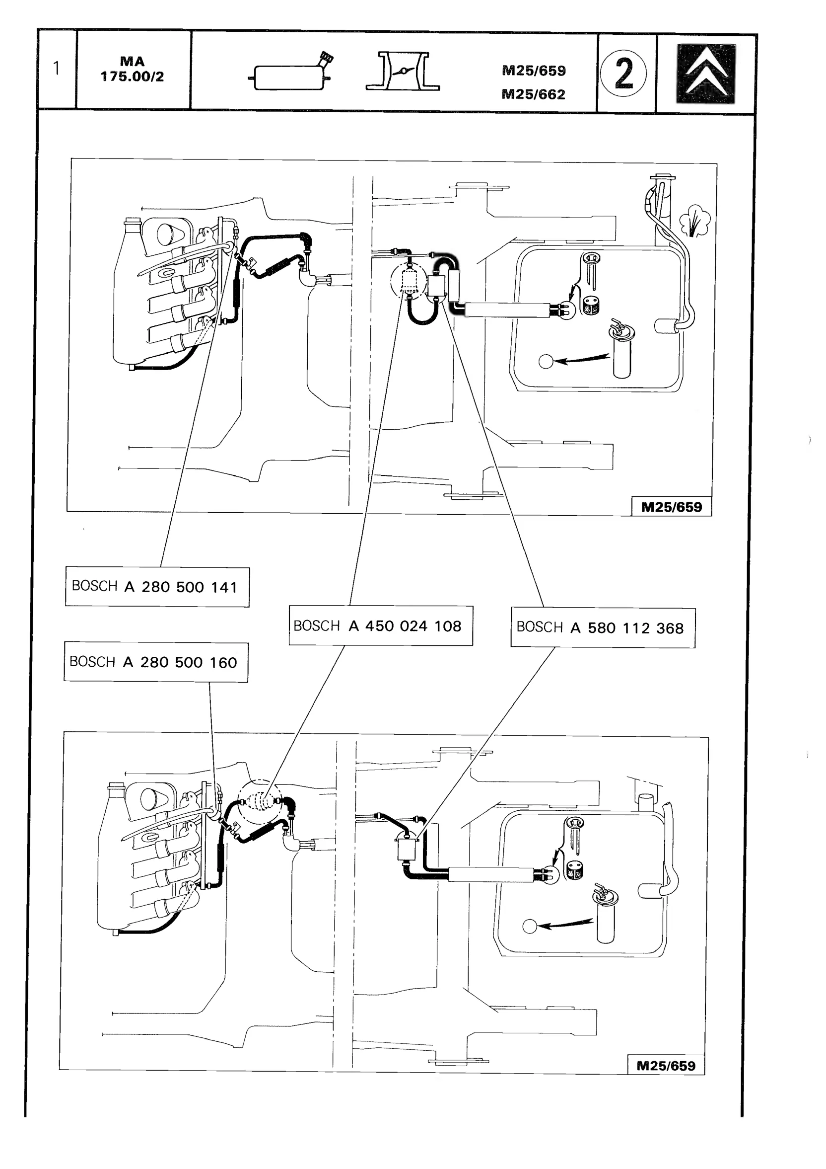 Checking the petrol supply, page 227 of 611 — CX Repair Manual — Mechanical Components 1