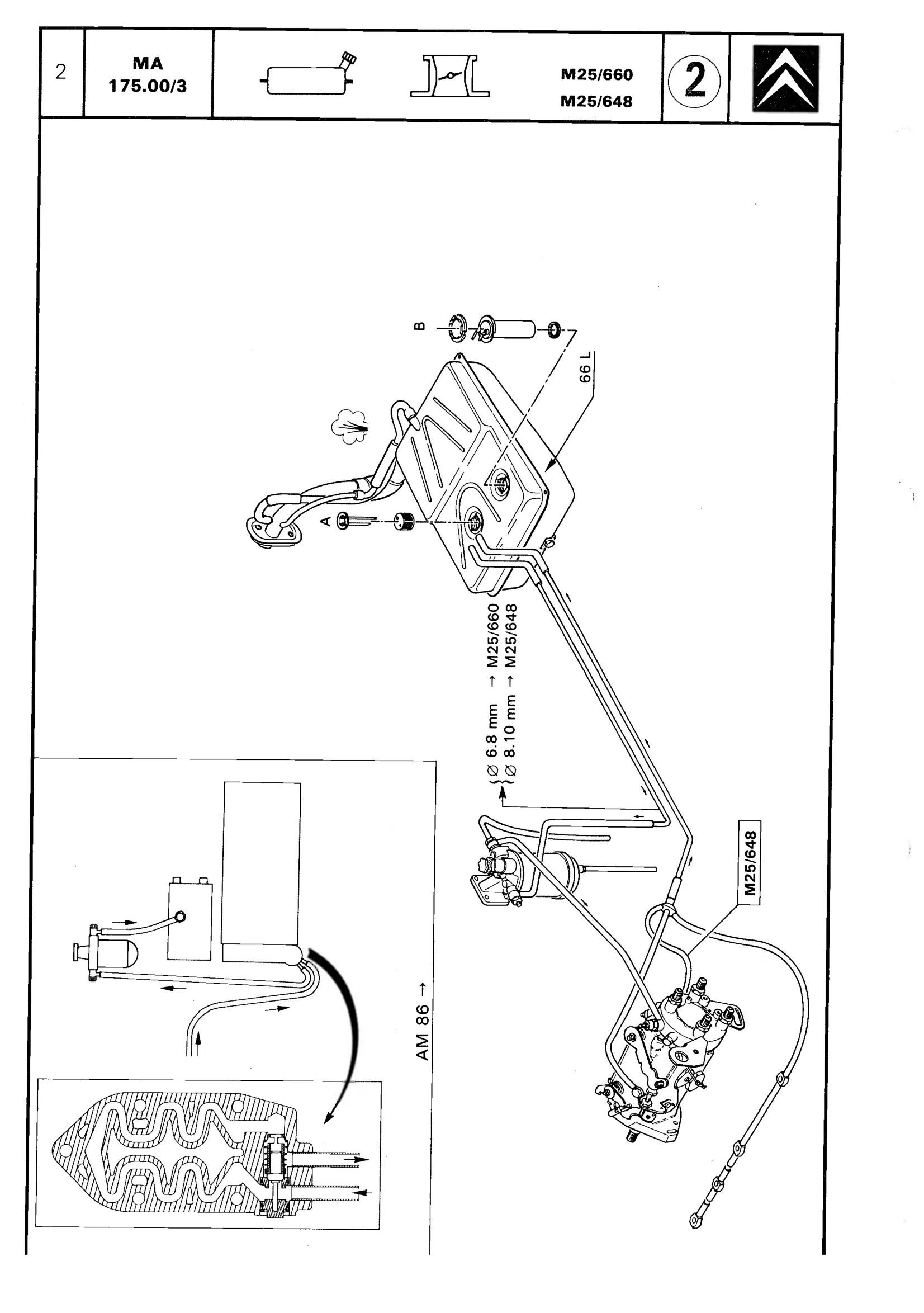 Checking the petrol supply, page 229 of 611 — CX Repair Manual — Mechanical Components 1