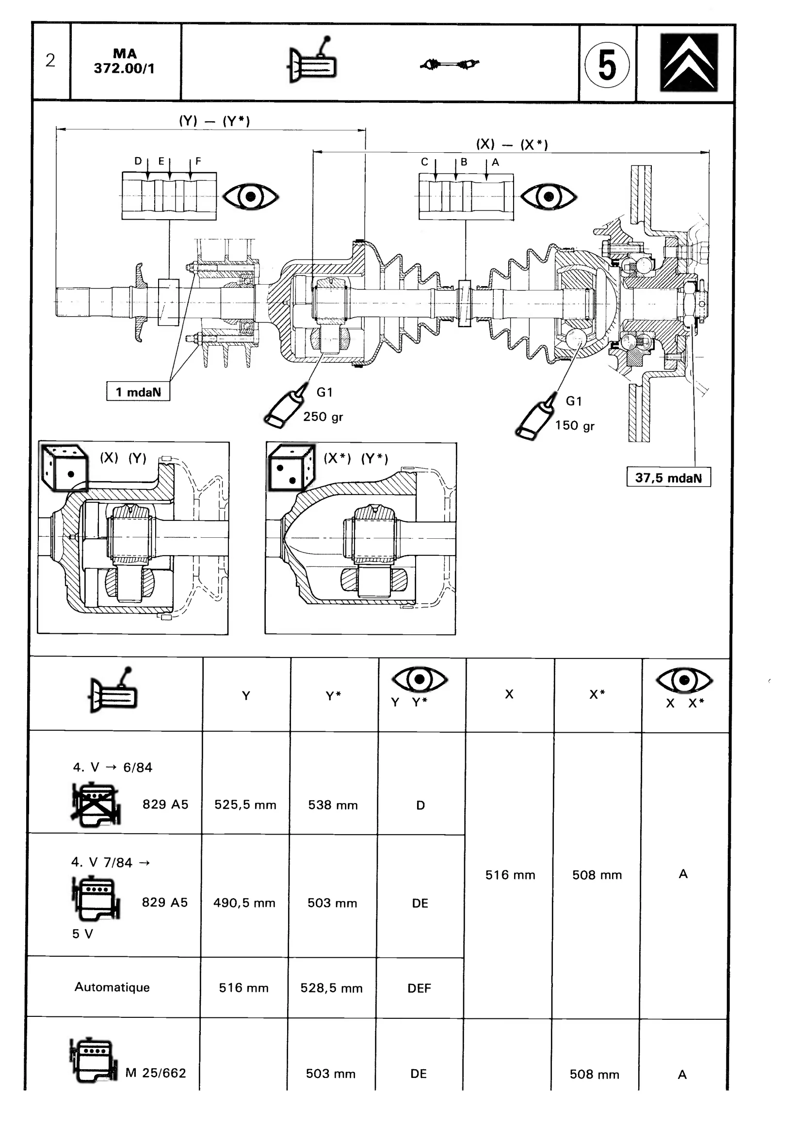Drive shafts, page 299 of 611 — CX Repair Manual — Mechanical Components 1