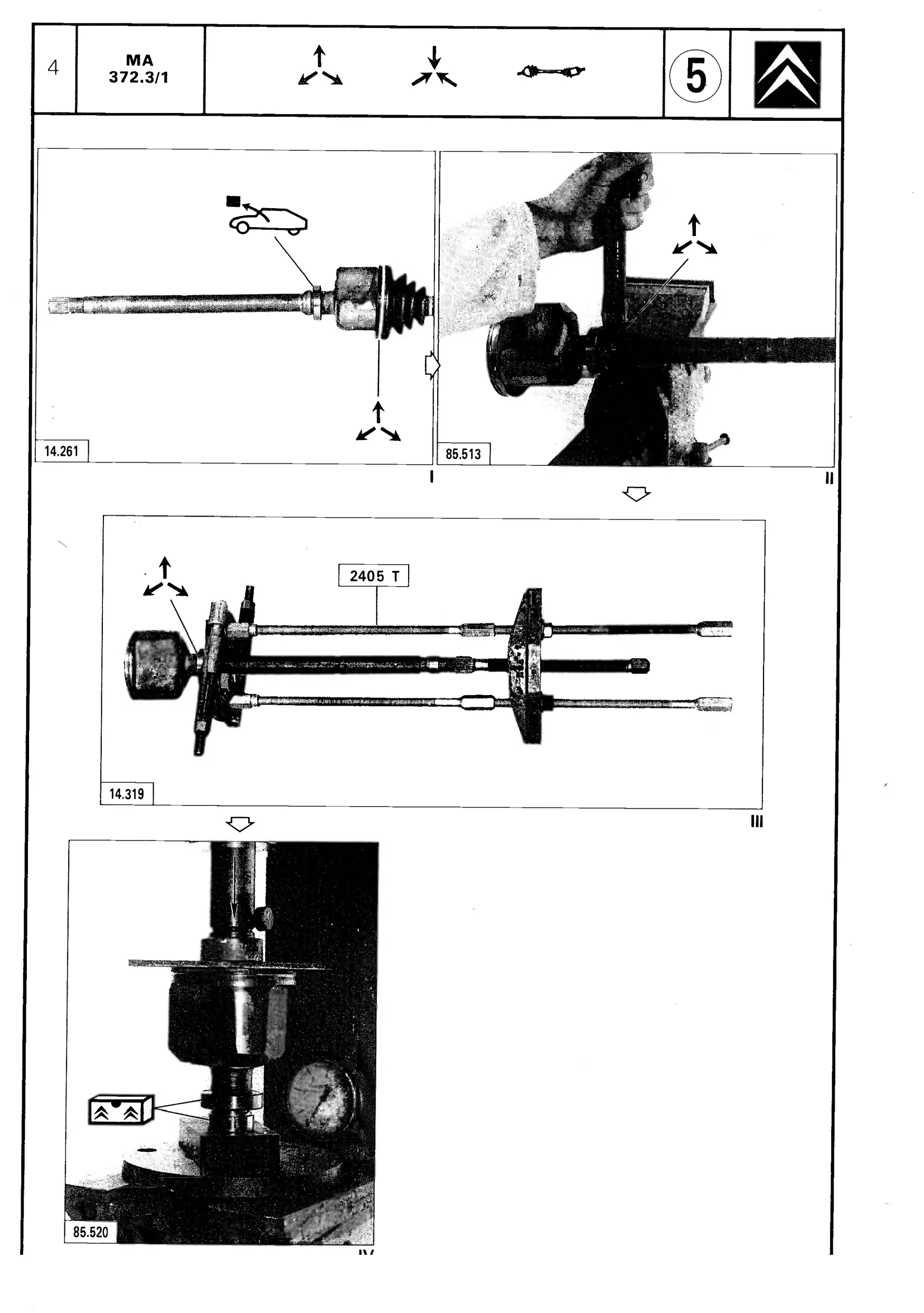 Drive shafts, page 308 of 611 — CX Repair Manual — Mechanical Components 1