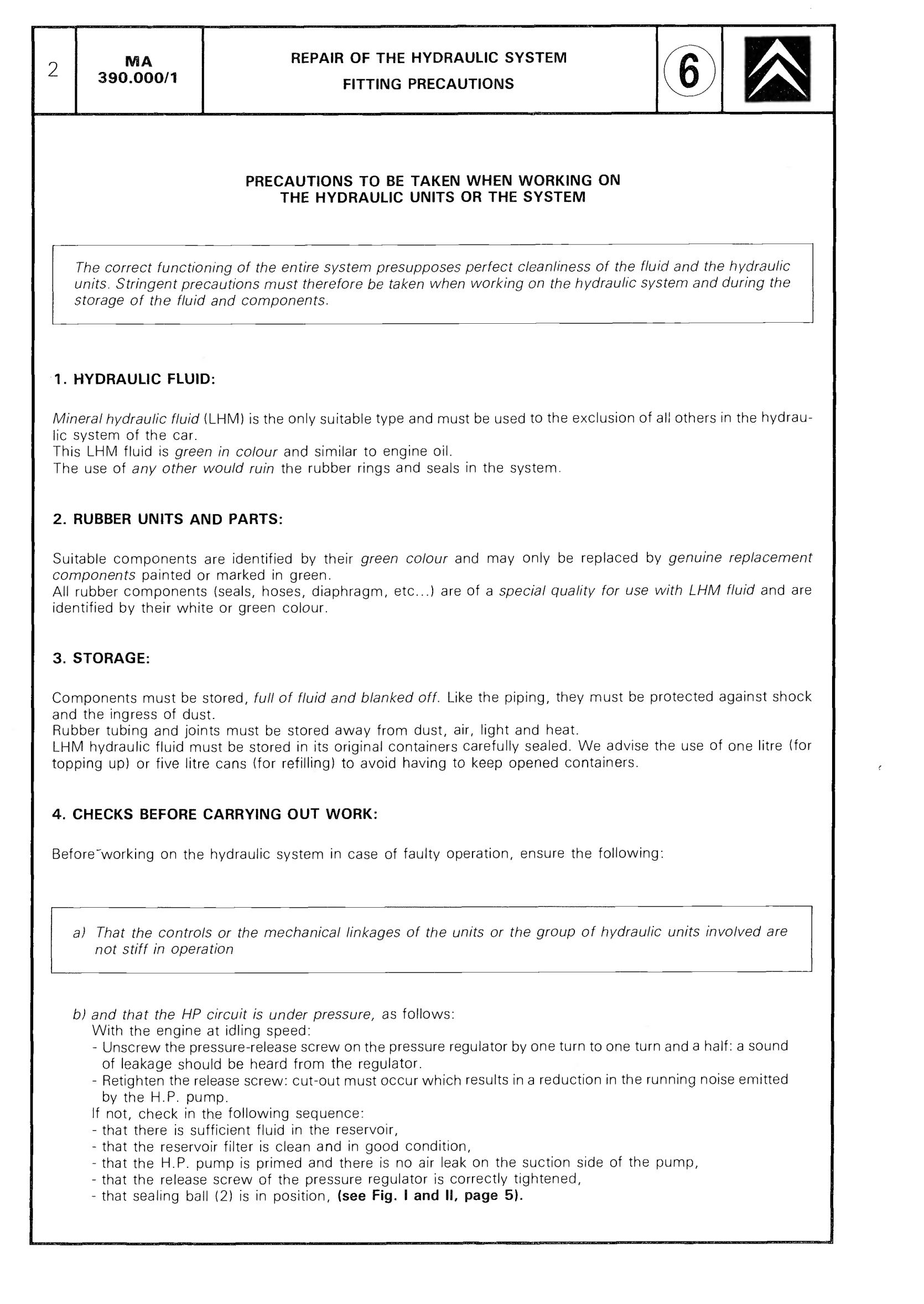 Precautions, page 313 of 611 — CX Repair Manual — Mechanical Components 1