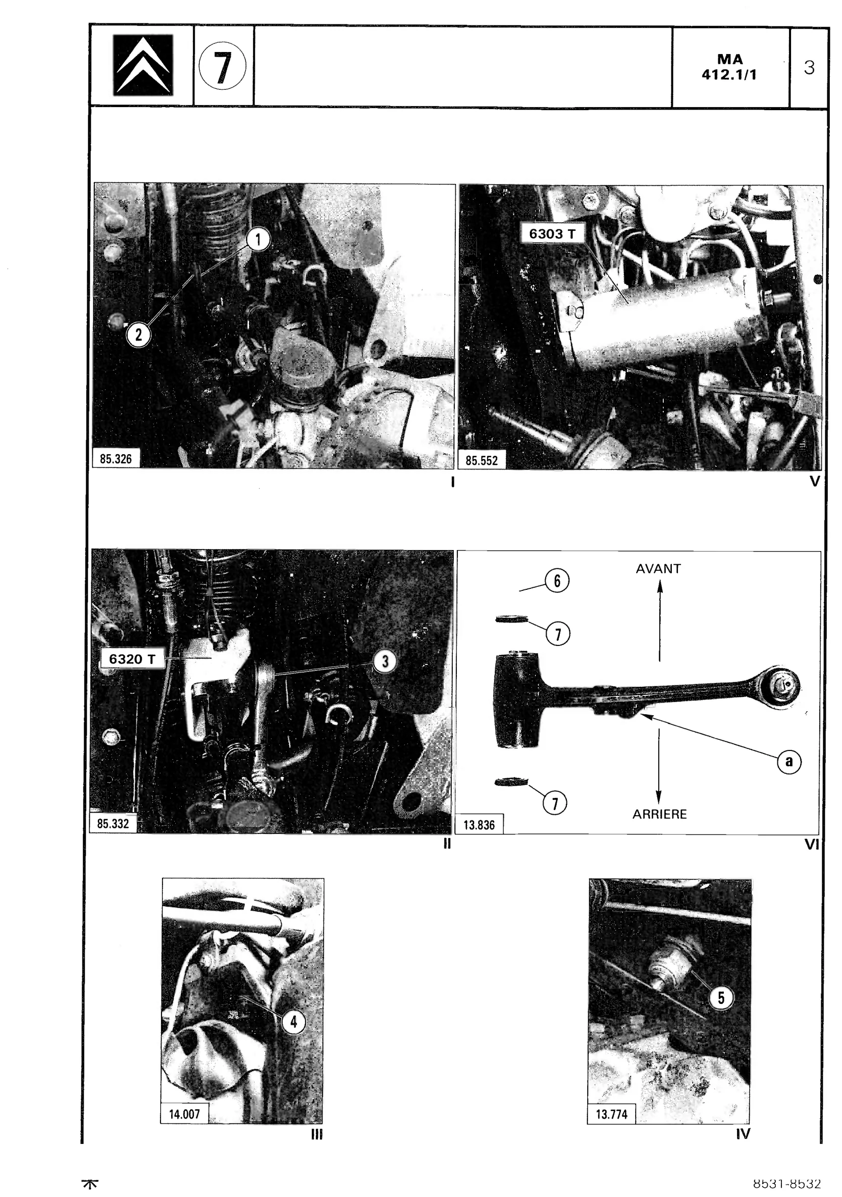 Remove, fit upper wheel arm, page 336 of 611 — CX Repair Manual — Mechanical Components 1