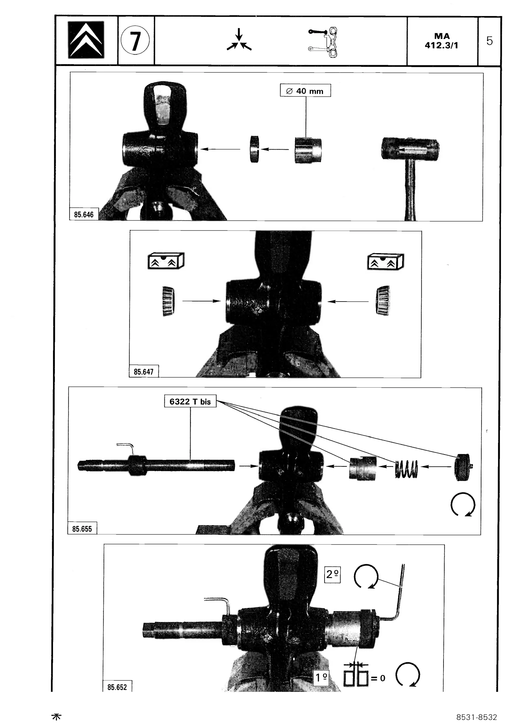 Remove, fit lower wheel arm, page 346 of 611 — CX Repair Manual — Mechanical Components 1