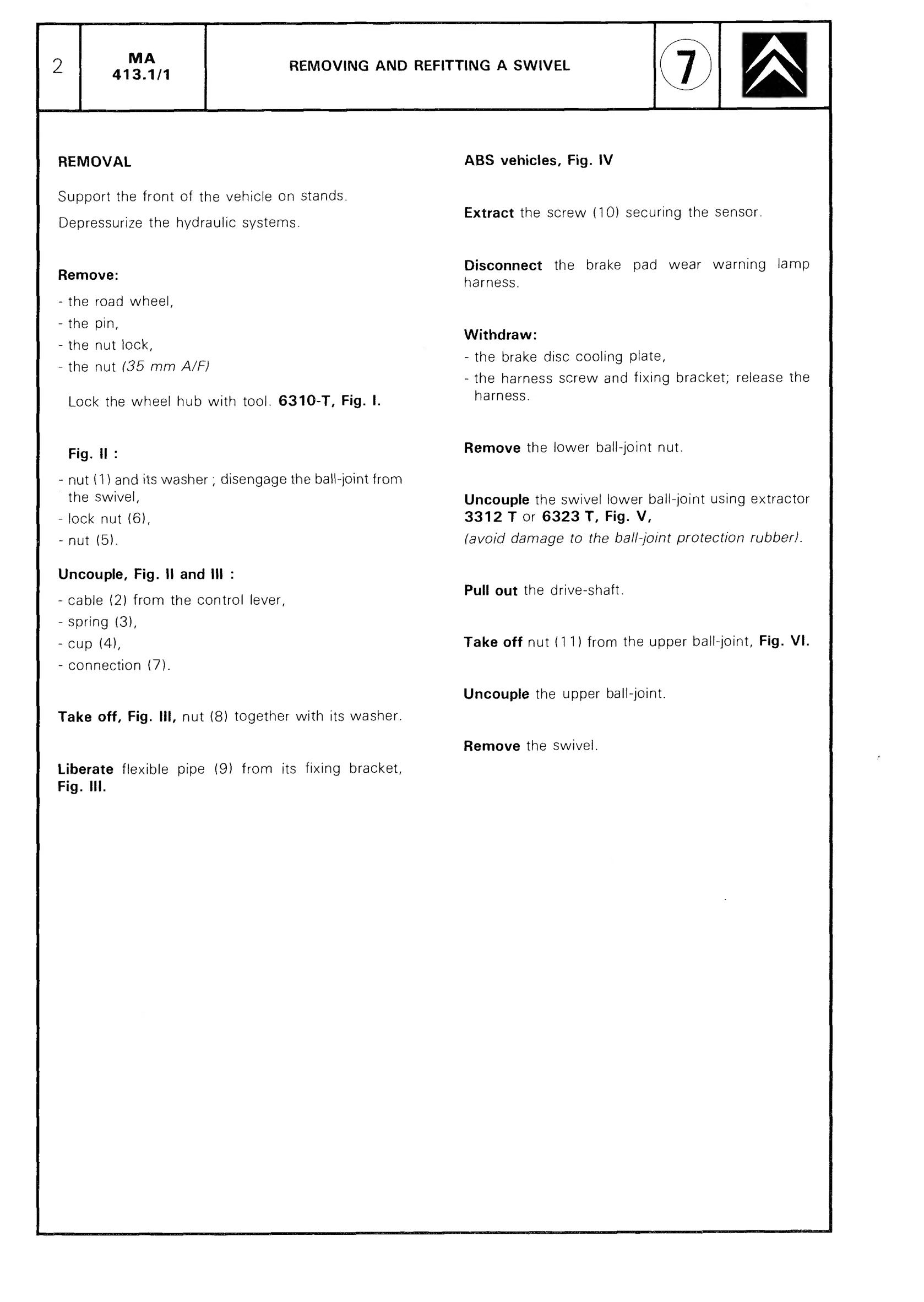 Remove, fit swivel, page 356 of 611 — CX Repair Manual — Mechanical Components 1