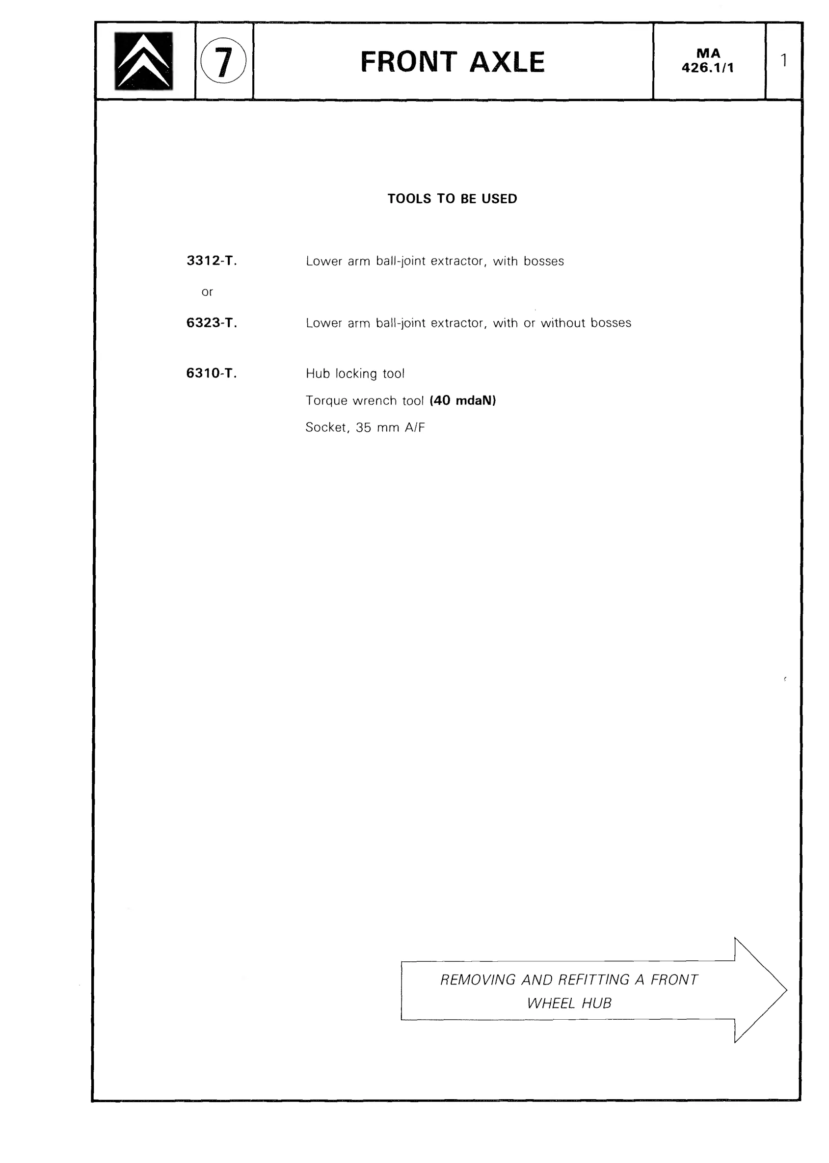 Remove, fit wheel hub, page 360 of 611 — CX Repair Manual — Mechanical Components 1
