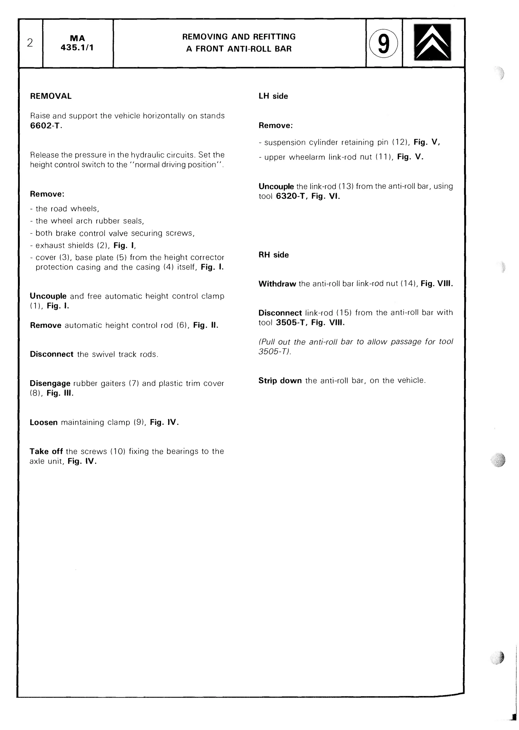 Remove/fit anti-roll bar, page 391 of 611 — CX Repair Manual — Mechanical Components 1