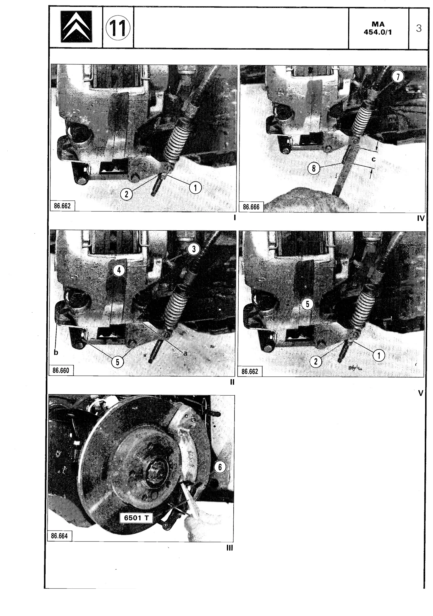 Adjust emergency brake, page 437 of 611 — CX Repair Manual — Mechanical Components 1