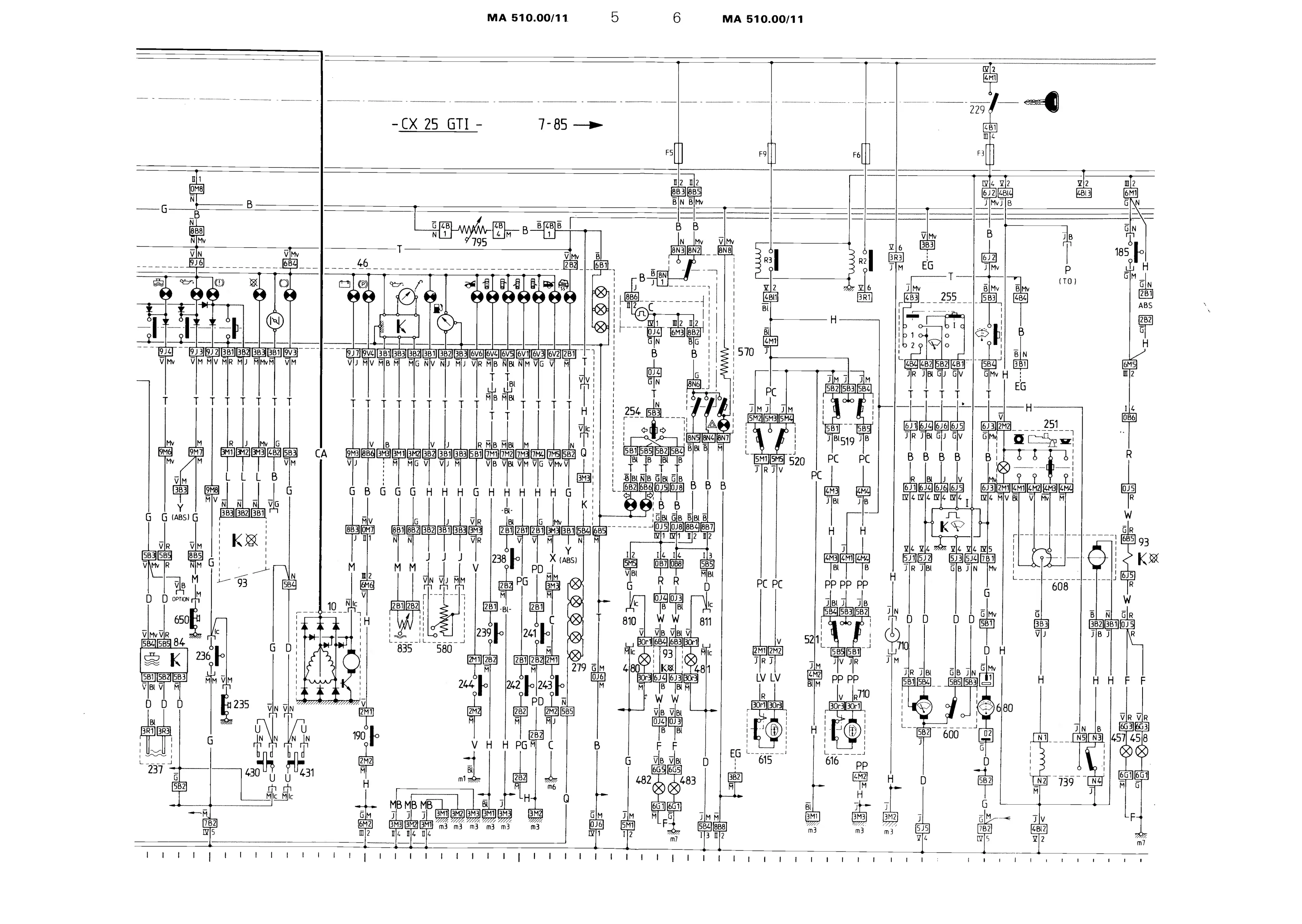 CX 25 GTI, page 462 of 611 — CX Repair Manual — Mechanical Components 1