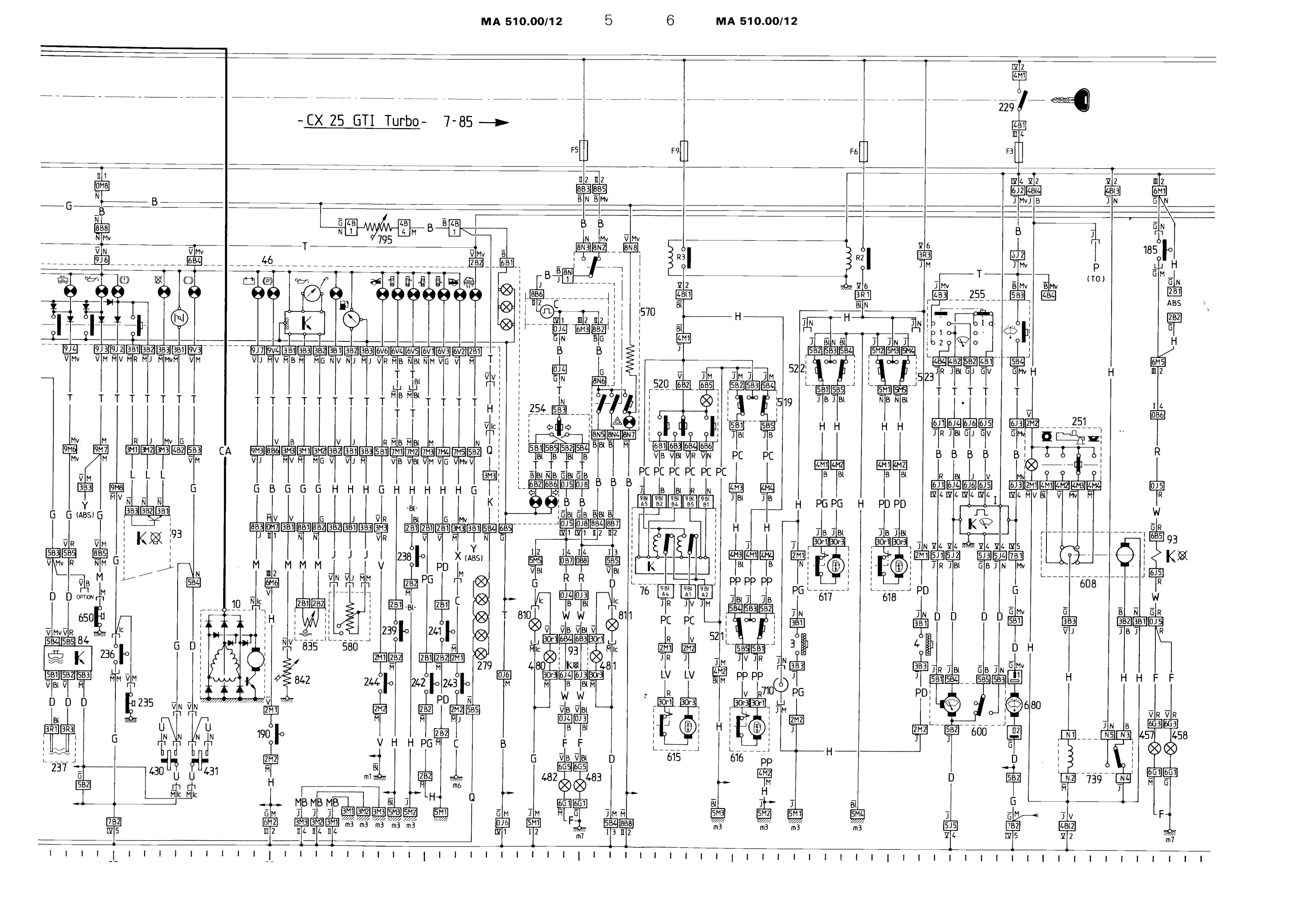 CX 25 GTI Turbo, page 470 of 611 — CX Repair Manual — Mechanical Components 1