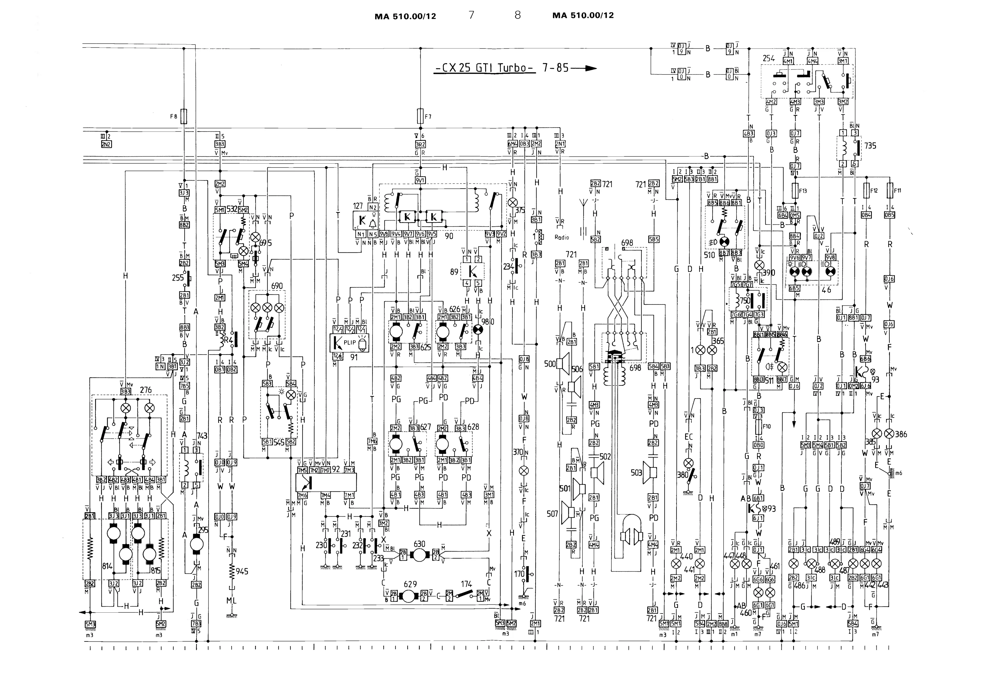 CX 25 GTI Turbo, page 471 of 611 — CX Repair Manual — Mechanical Components 1