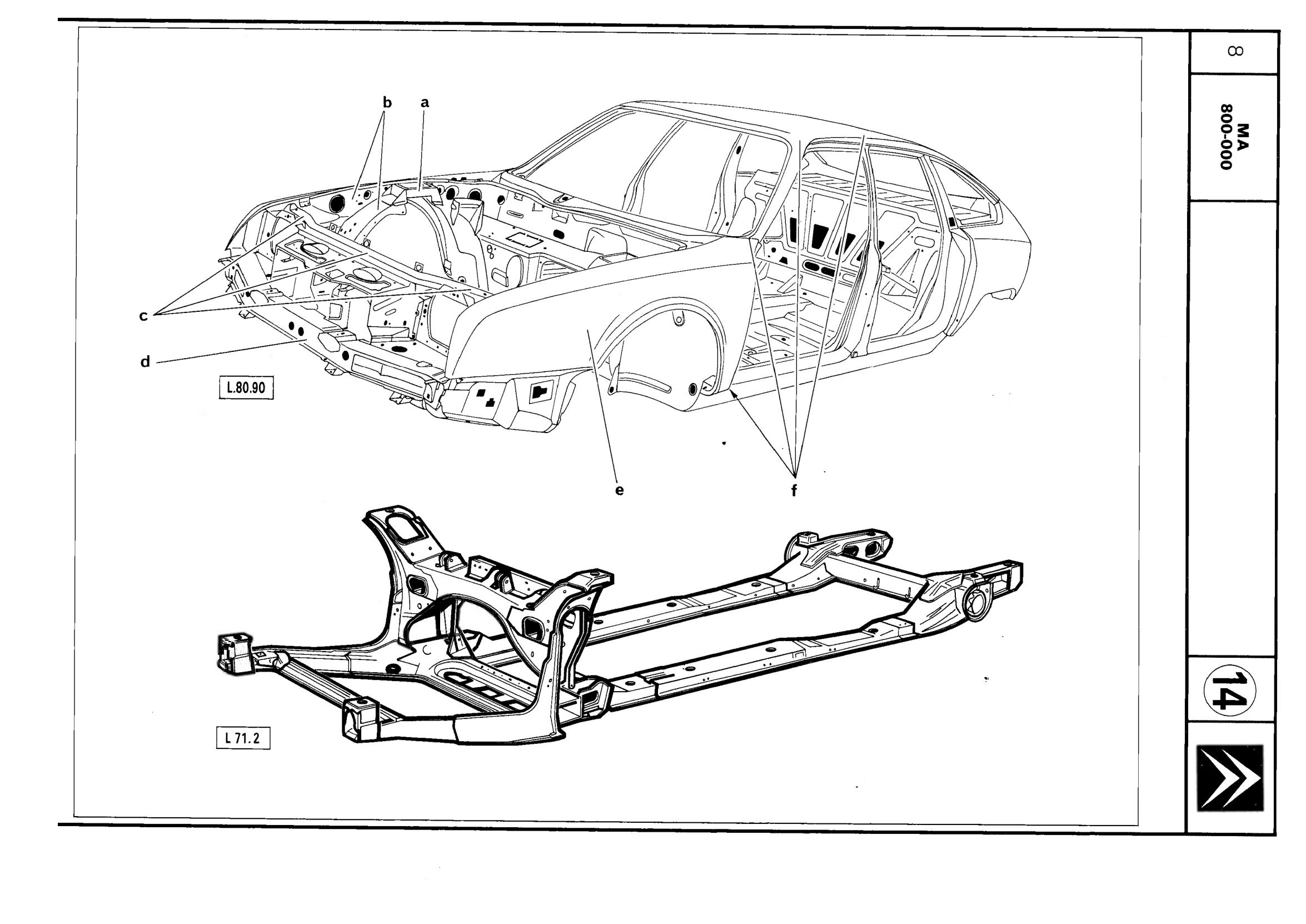 Overhaul bodyshell, page 516 of 611 — CX Repair Manual — Mechanical Components 1