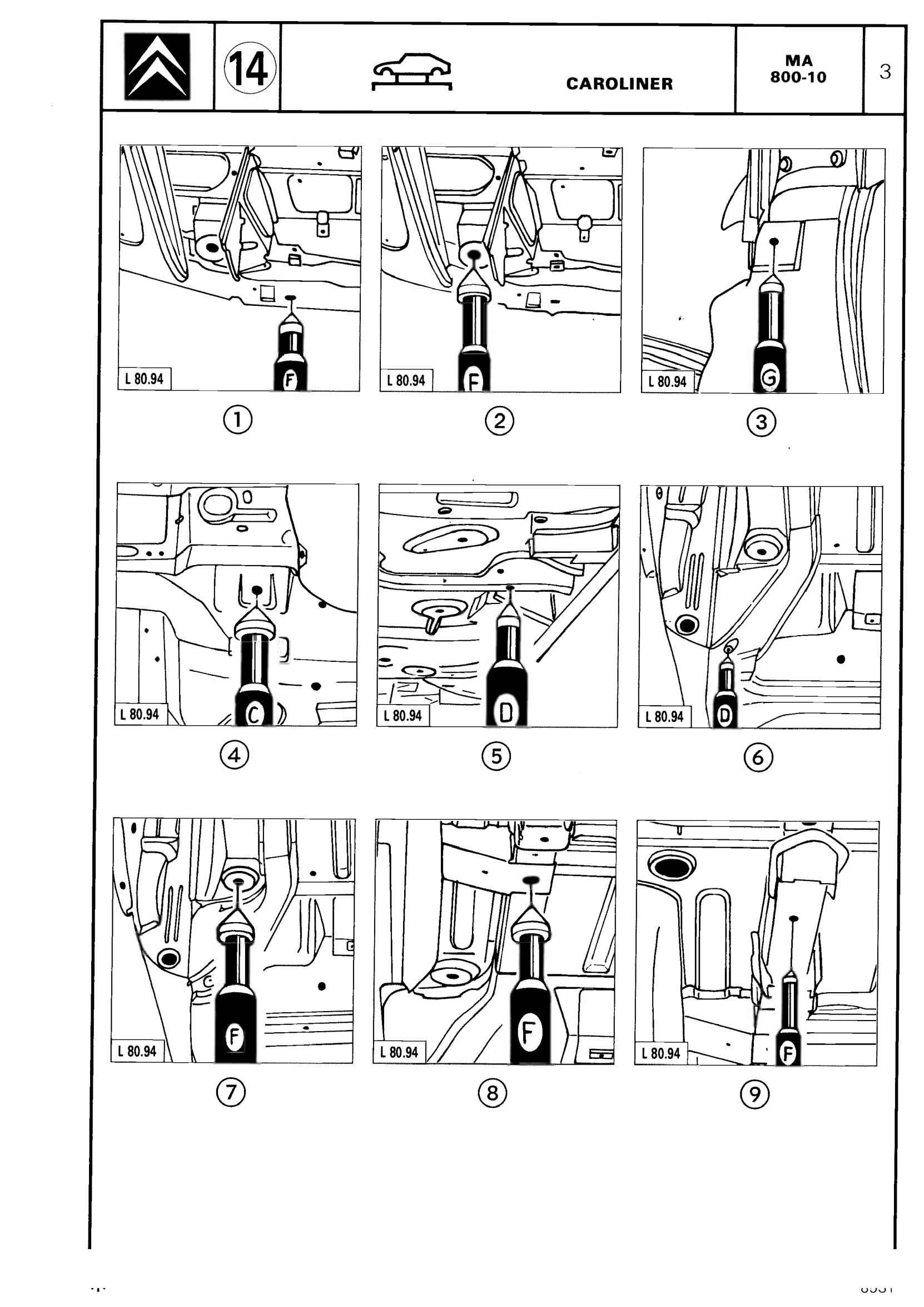 Using 'Caroliner' jig, page 528 of 611 — CX Repair Manual — Mechanical Components 1