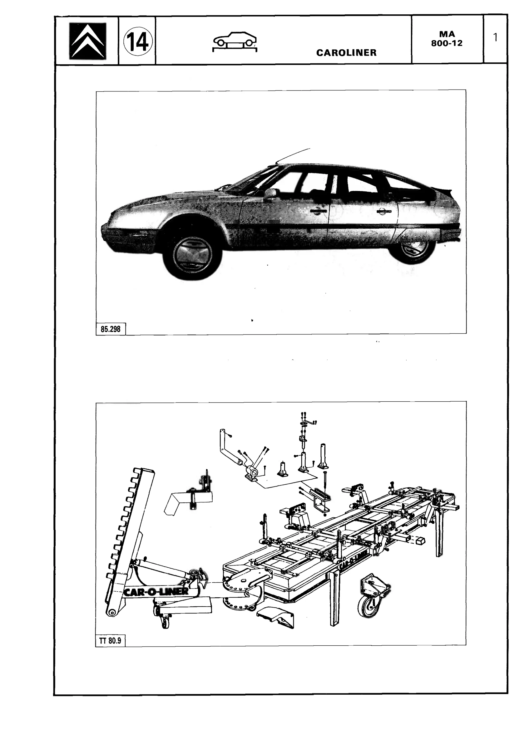 Using 'Caroliner' jig, page 532 of 611 — CX Repair Manual — Mechanical Components 1