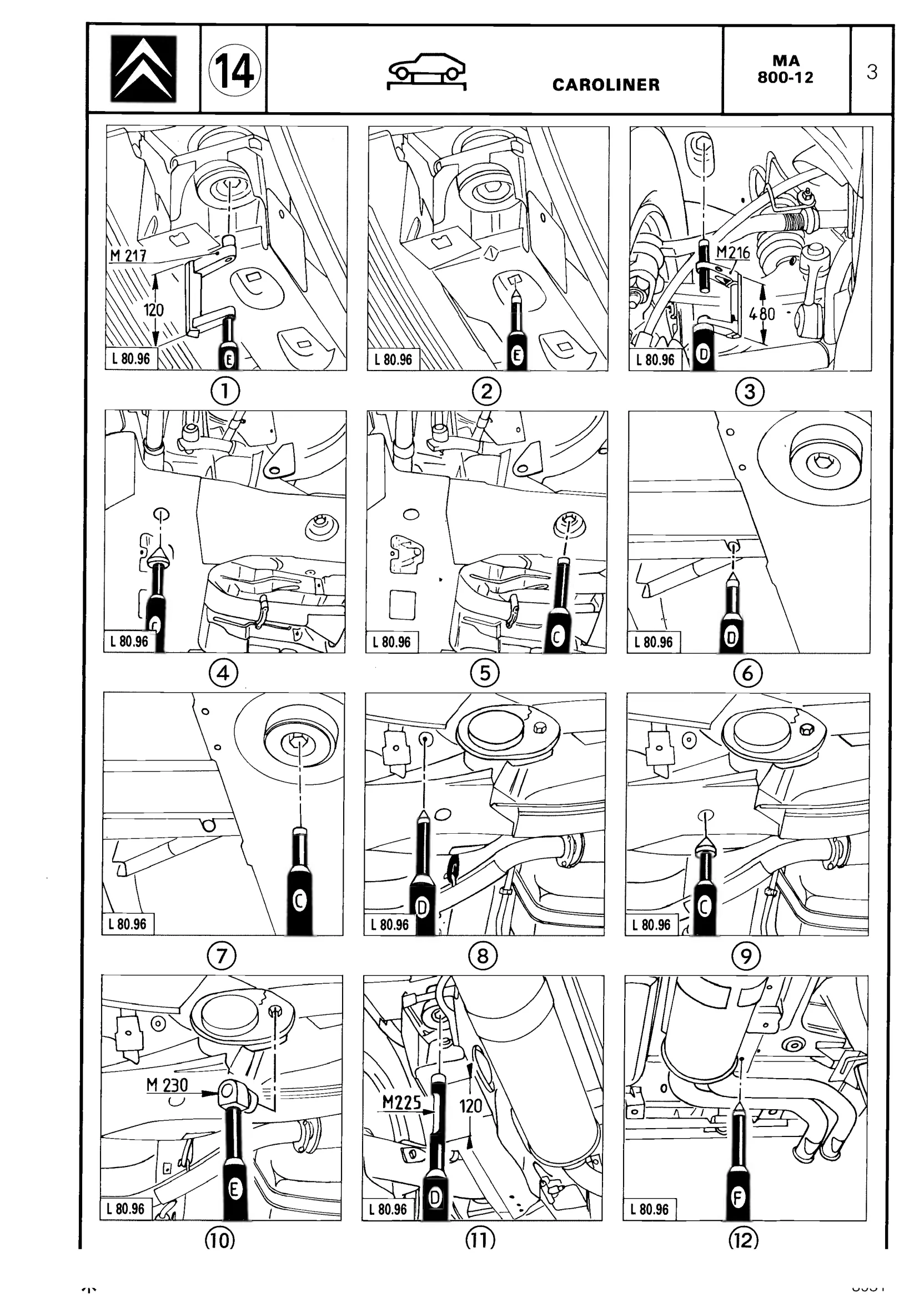 Using 'Caroliner' jig, page 534 of 611 — CX Repair Manual — Mechanical Components 1