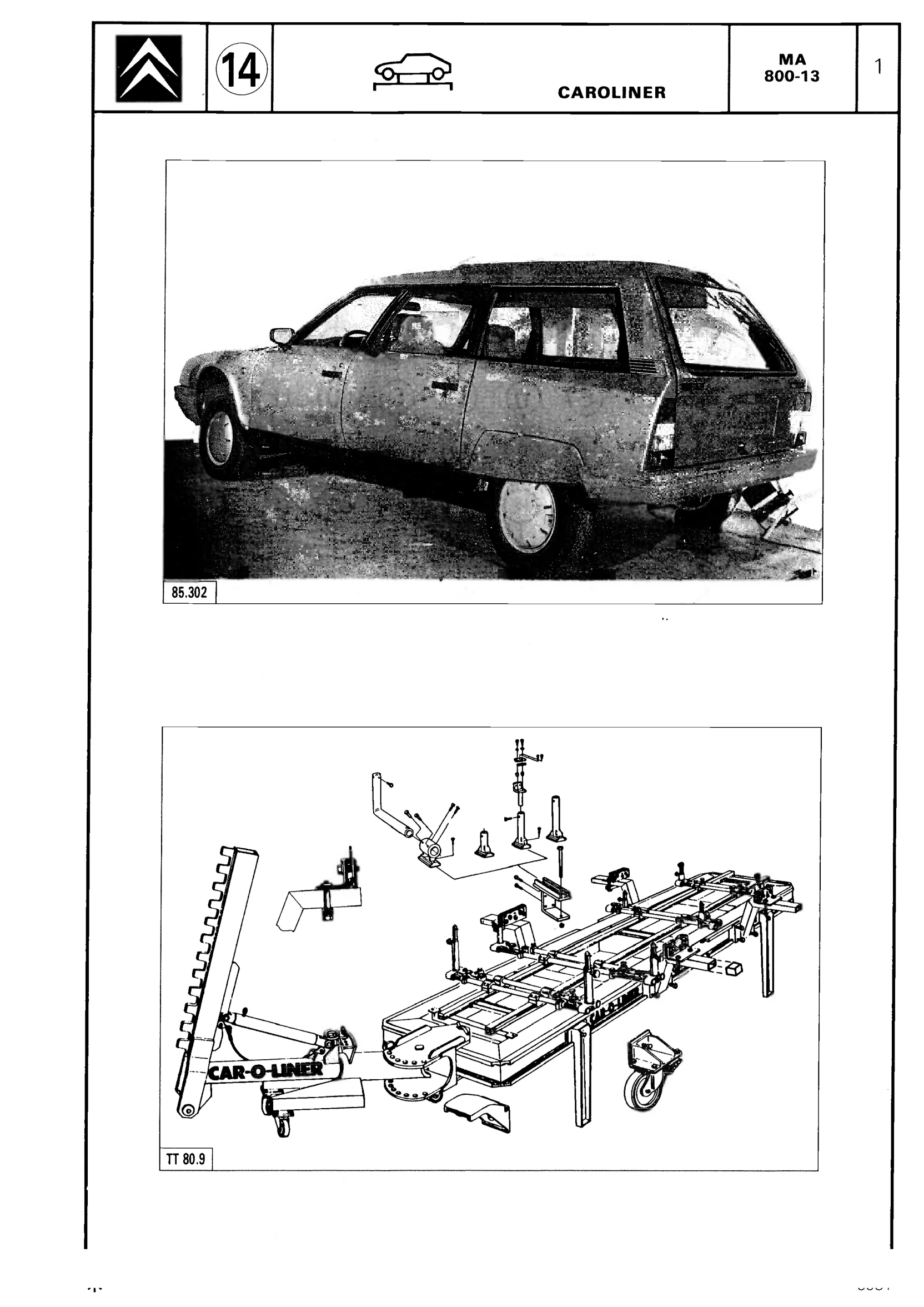 Using 'Caroliner' jig, page 535 of 611 — CX Repair Manual — Mechanical Components 1