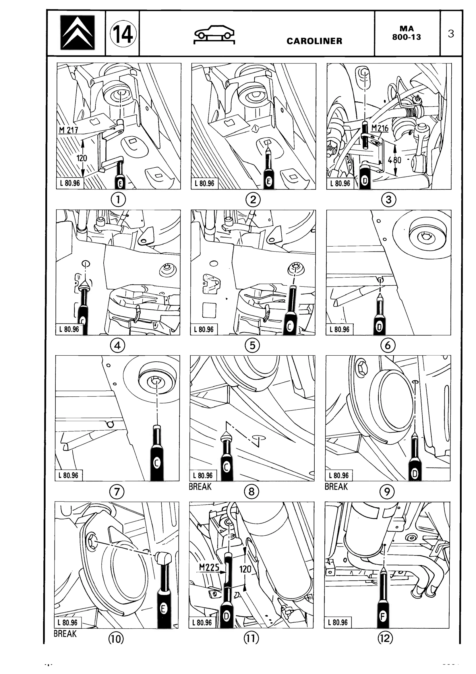 Using 'Caroliner' jig, page 537 of 611 — CX Repair Manual — Mechanical Components 1