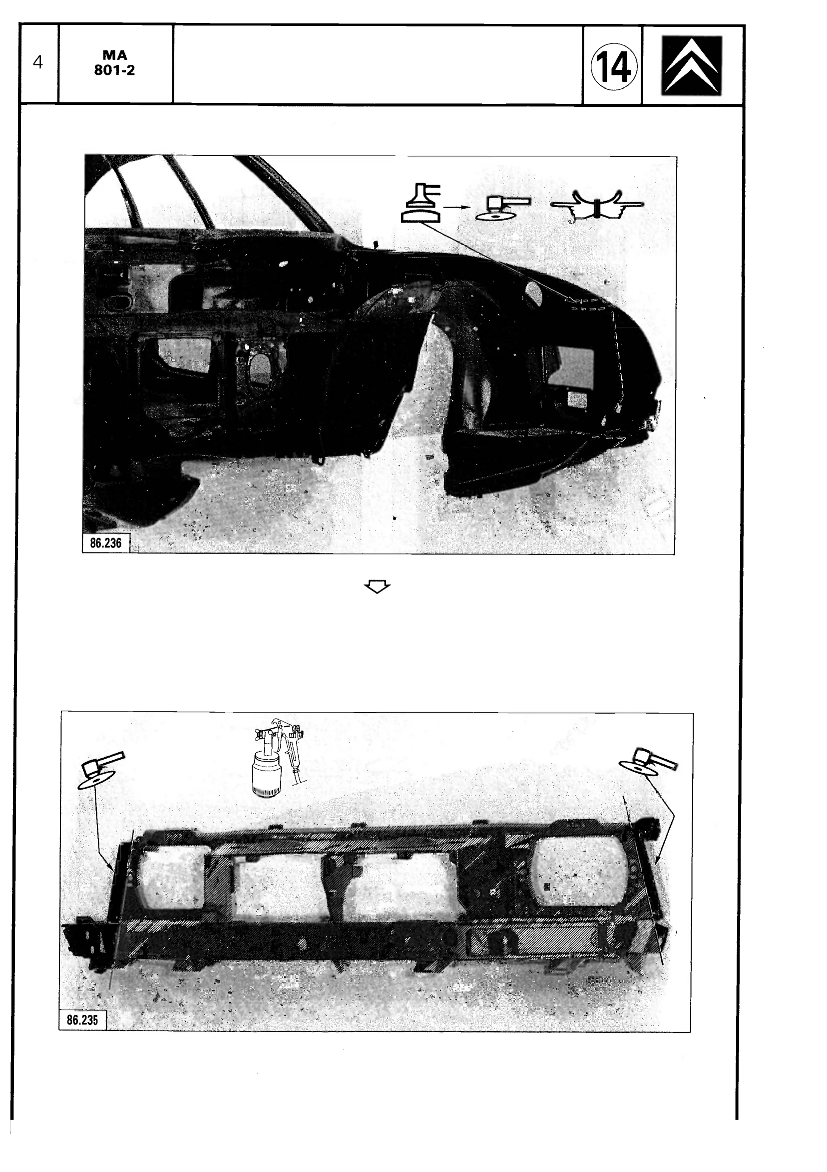 Replace body fixed units, page 547 of 611 — CX Repair Manual — Mechanical Components 1