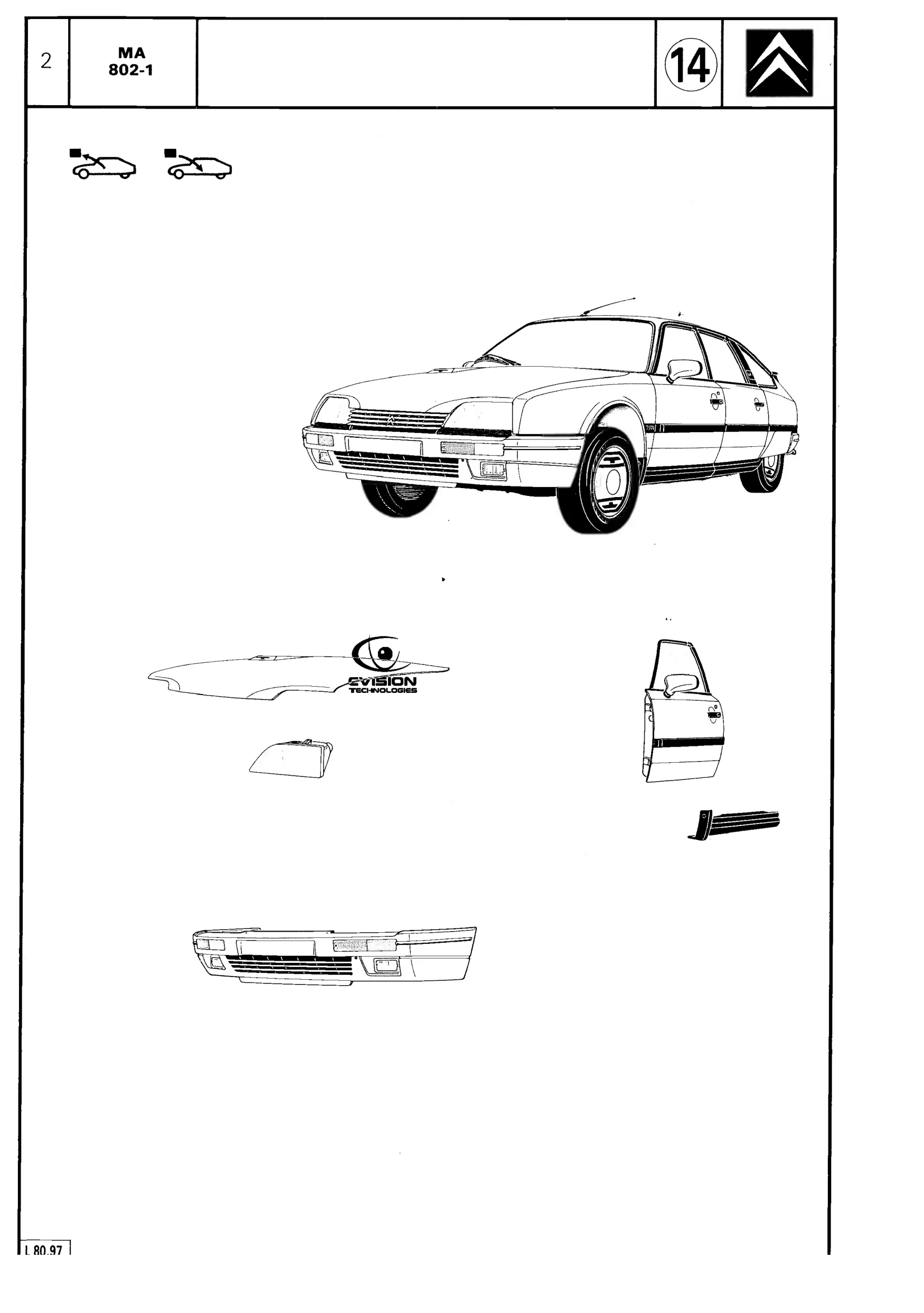 Replace front wing, page 551 of 611 — CX Repair Manual — Mechanical Components 1