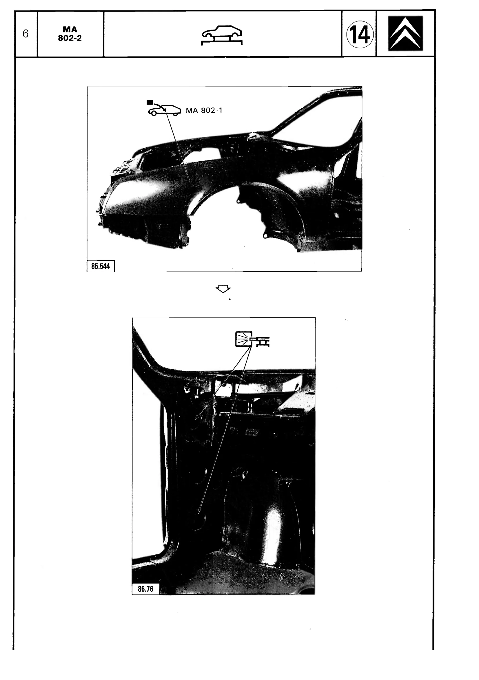 Replace front wheelarch, page 561 of 611 — CX Repair Manual — Mechanical Components 1