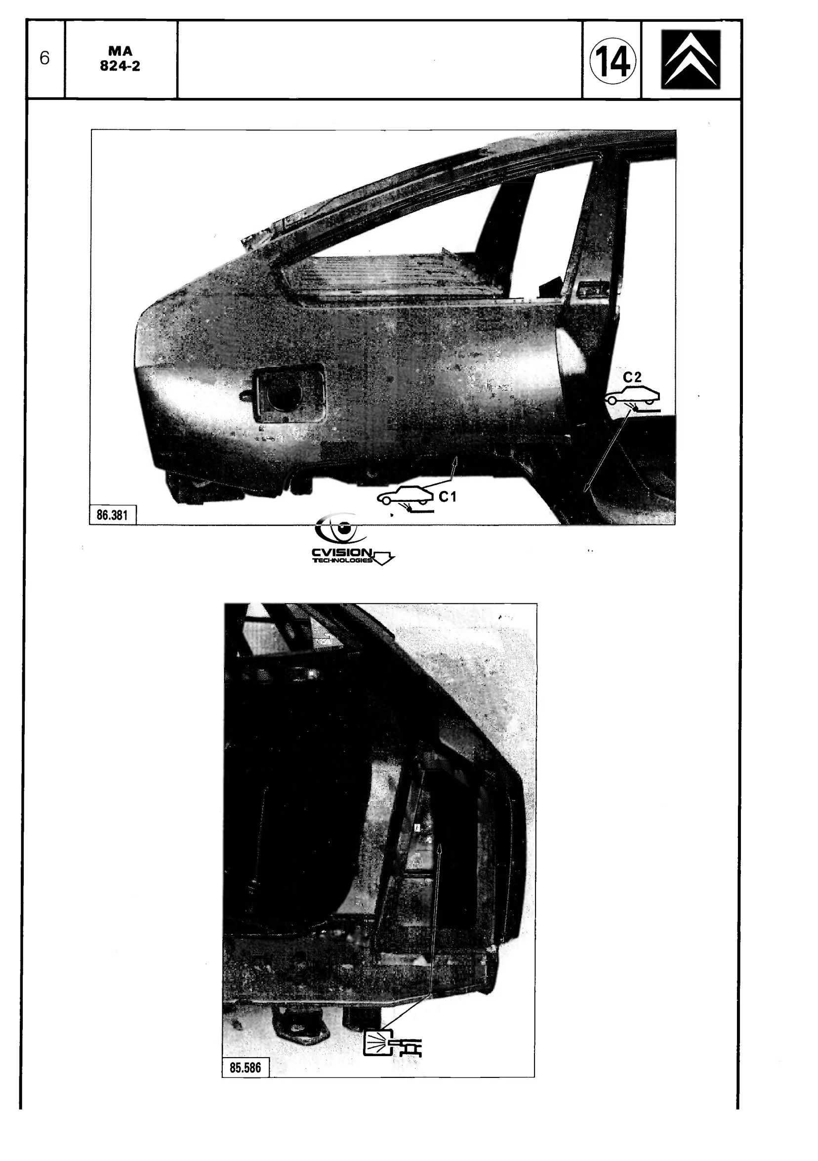 Replace rear wing (part), page 572 of 611 — CX Repair Manual — Mechanical Components 1