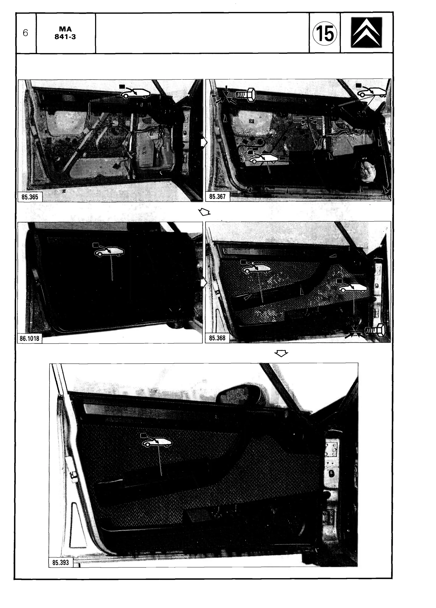 Strip/rebuild side door, page 583 of 611 — CX Repair Manual — Mechanical Components 1
