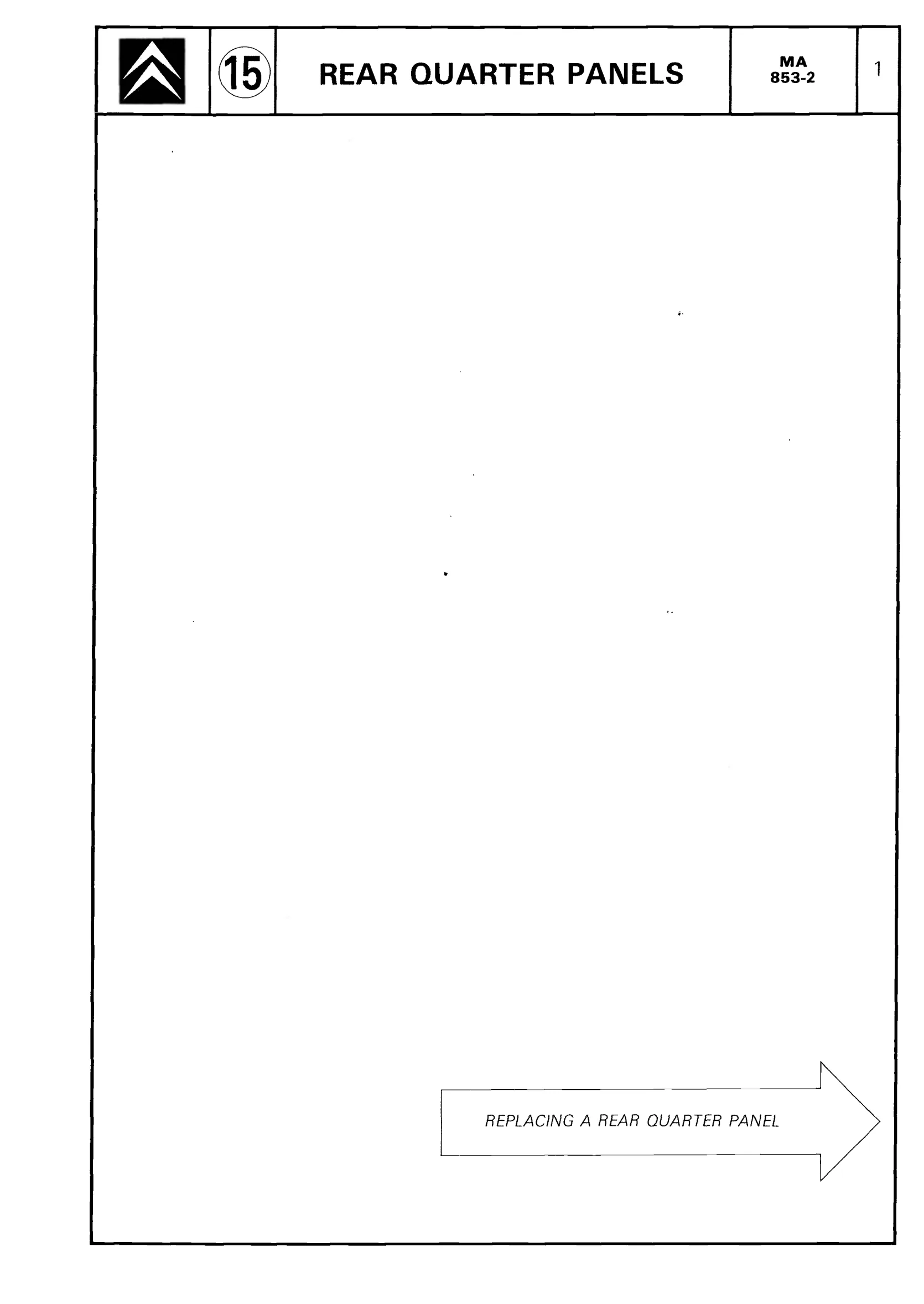 Remove/fit r. quarter panels, page 594 of 611 — CX Repair Manual — Mechanical Components 1