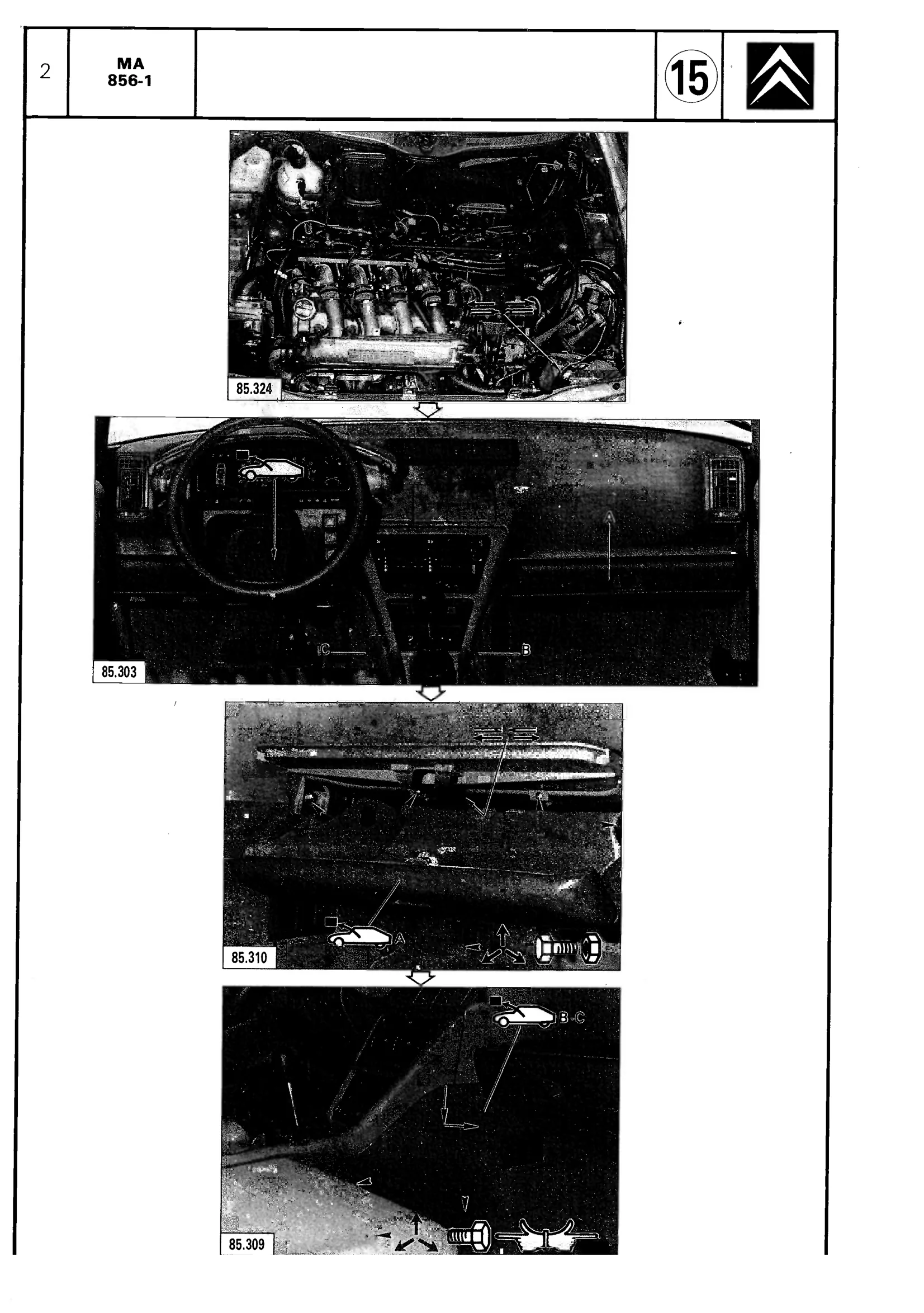 Replace dashboard, page 600 of 611 — CX Repair Manual — Mechanical Components 1