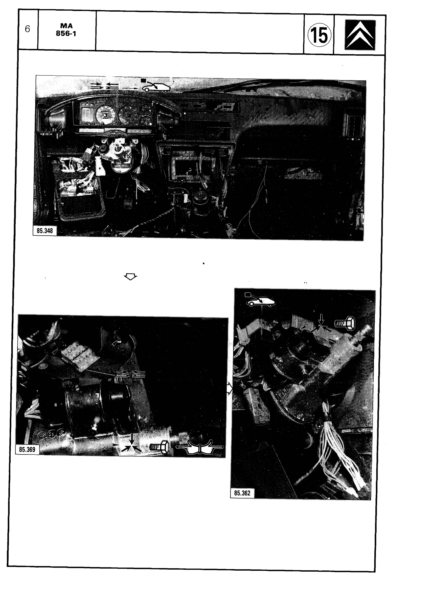 Replace dashboard, page 604 of 611 — CX Repair Manual — Mechanical Components 1