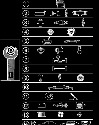 Chapter list, page 4 — CX Repair Manual — Mechanical Components 1