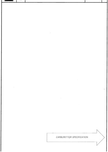 Carburettor specification, page 159 — CX Repair Manual — Mechanical Components 1