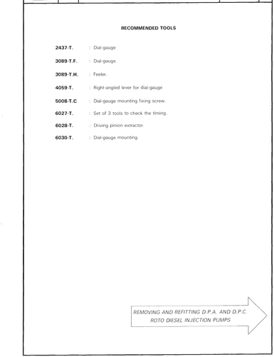 Remove and refit diesel pump, page 215 — CX Repair Manual — Mechanical Components 1