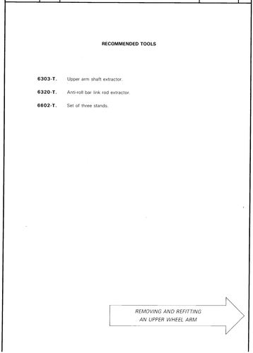 Remove, fit upper wheel arm, page 334 — CX Repair Manual — Mechanical Components 1