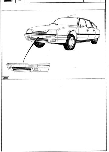 Remove/fit front bumper, page 584 — CX Repair Manual — Mechanical Components 1