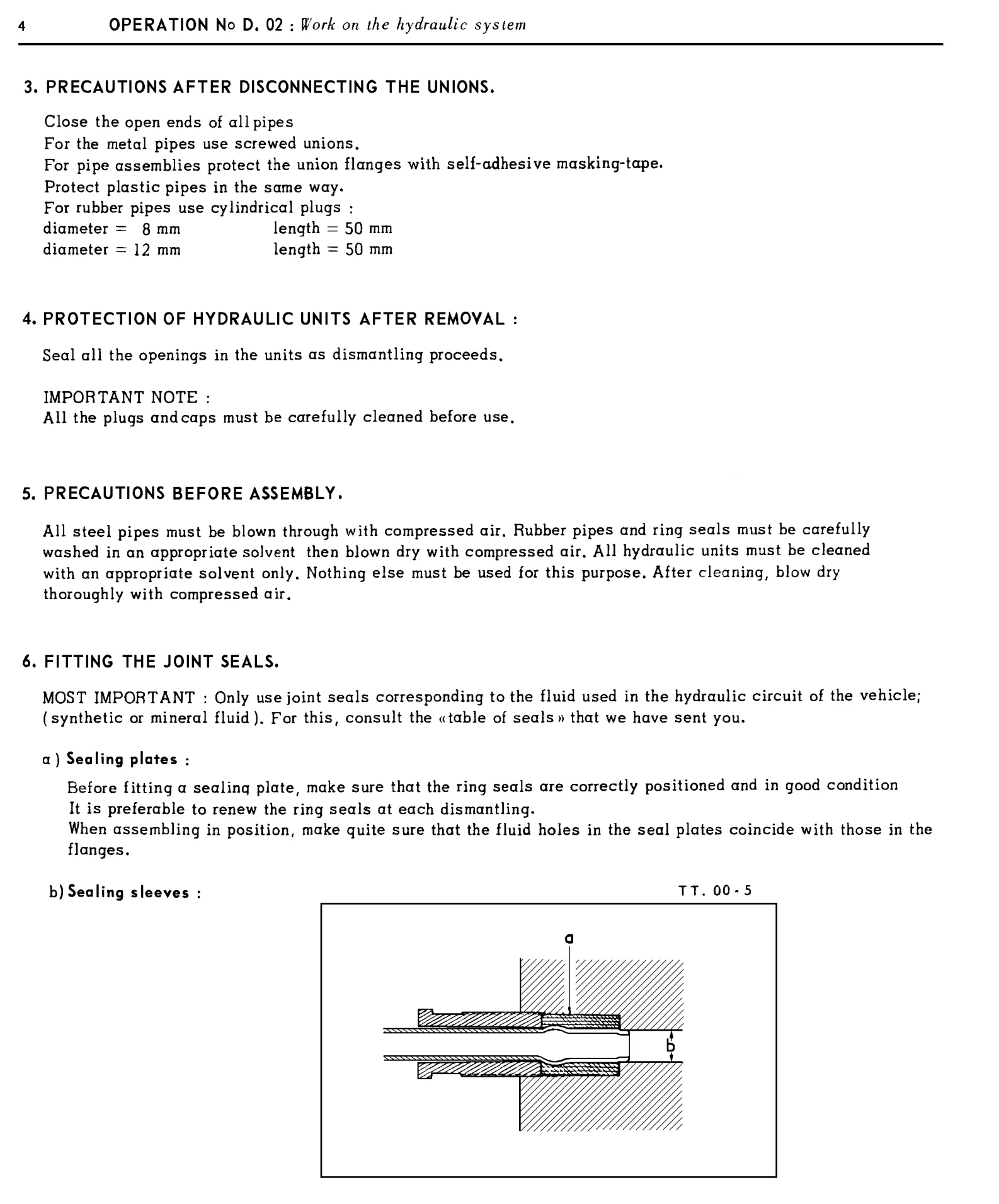 Hydraulic work - general, page 18 of 454 — 814 Repair Manual — Volume I
