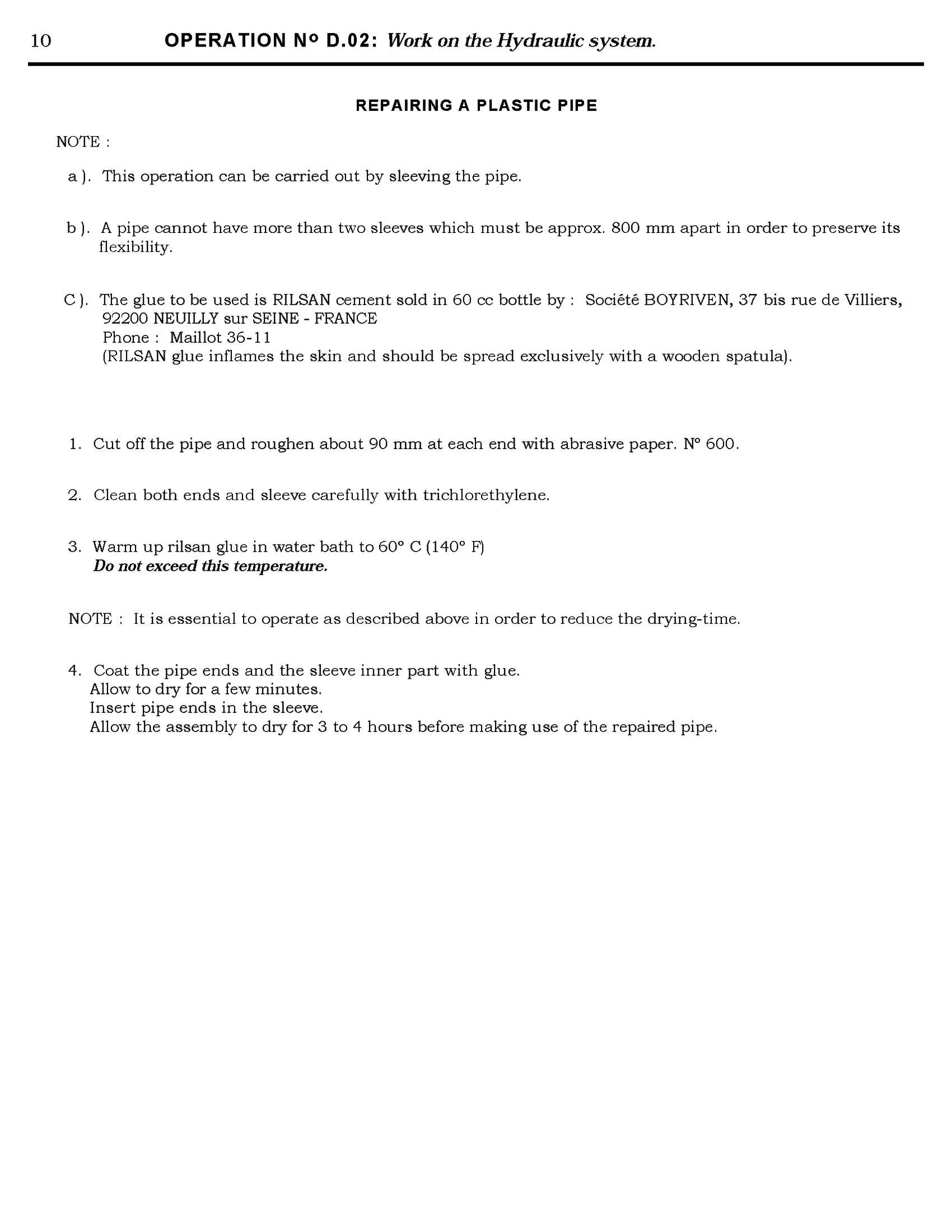 Refilling, page 24 of 454 — 814 Repair Manual — Volume I