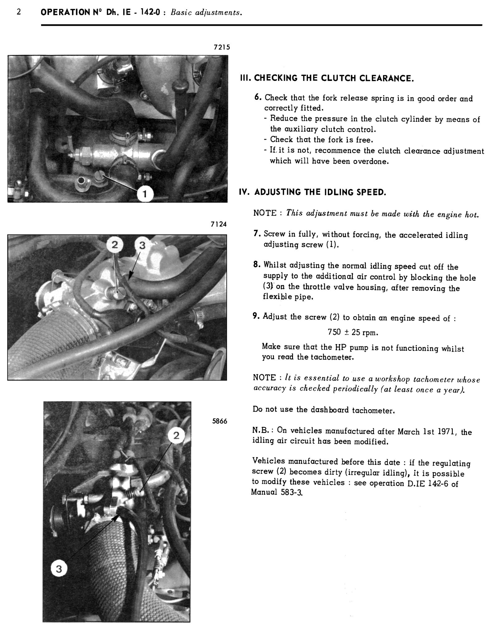 Adjusting EFI (bvh), page 58 of 454 — 814 Repair Manual — Volume I