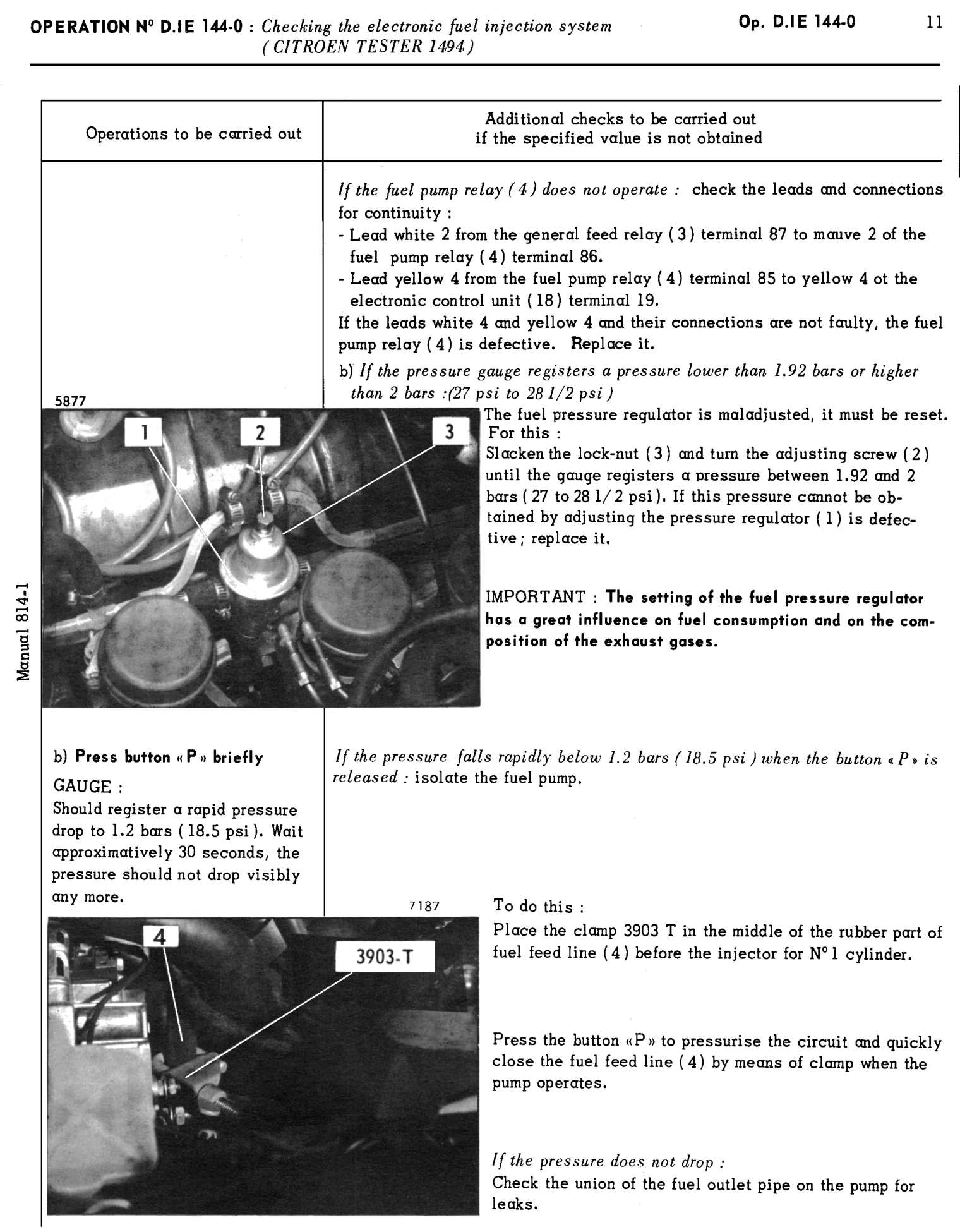 Using Citroen tester, page 78 of 454 — 814 Repair Manual — Volume I