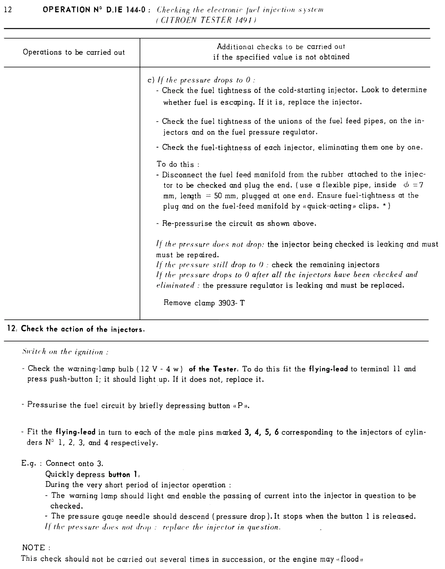Using Citroen tester, page 79 of 454 — 814 Repair Manual — Volume I