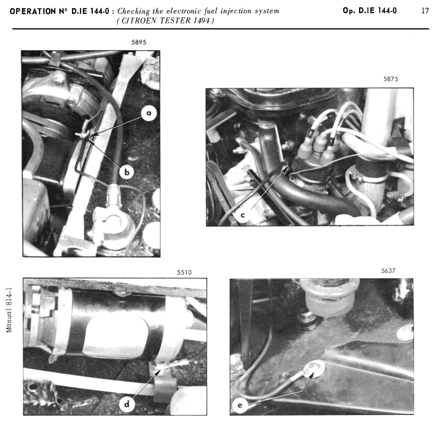 Using Citroen tester, page 83 of 454 — 814 Repair Manual — Volume I