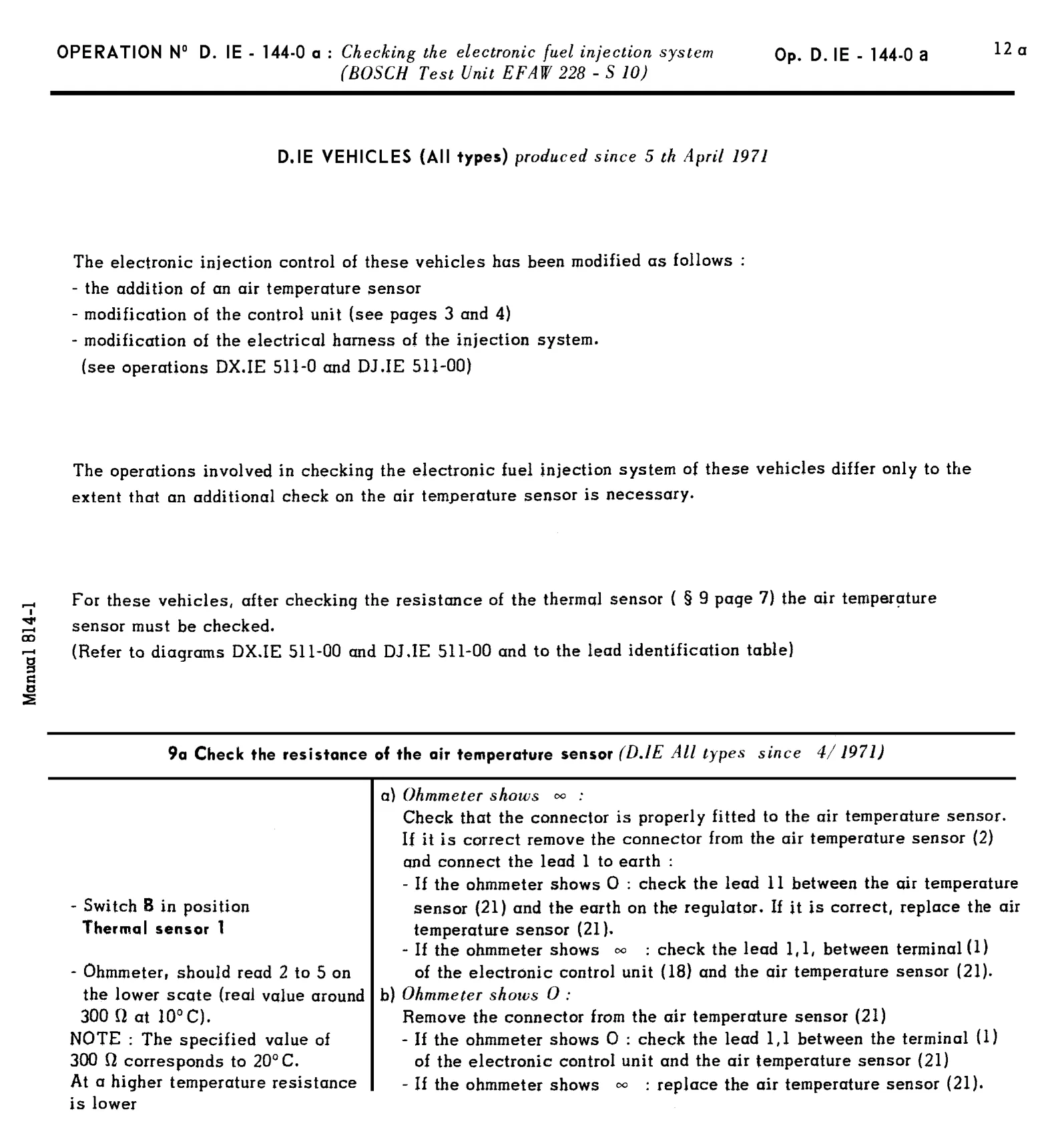 Using Bosch tester, page 103 of 454 — 814 Repair Manual — Volume I