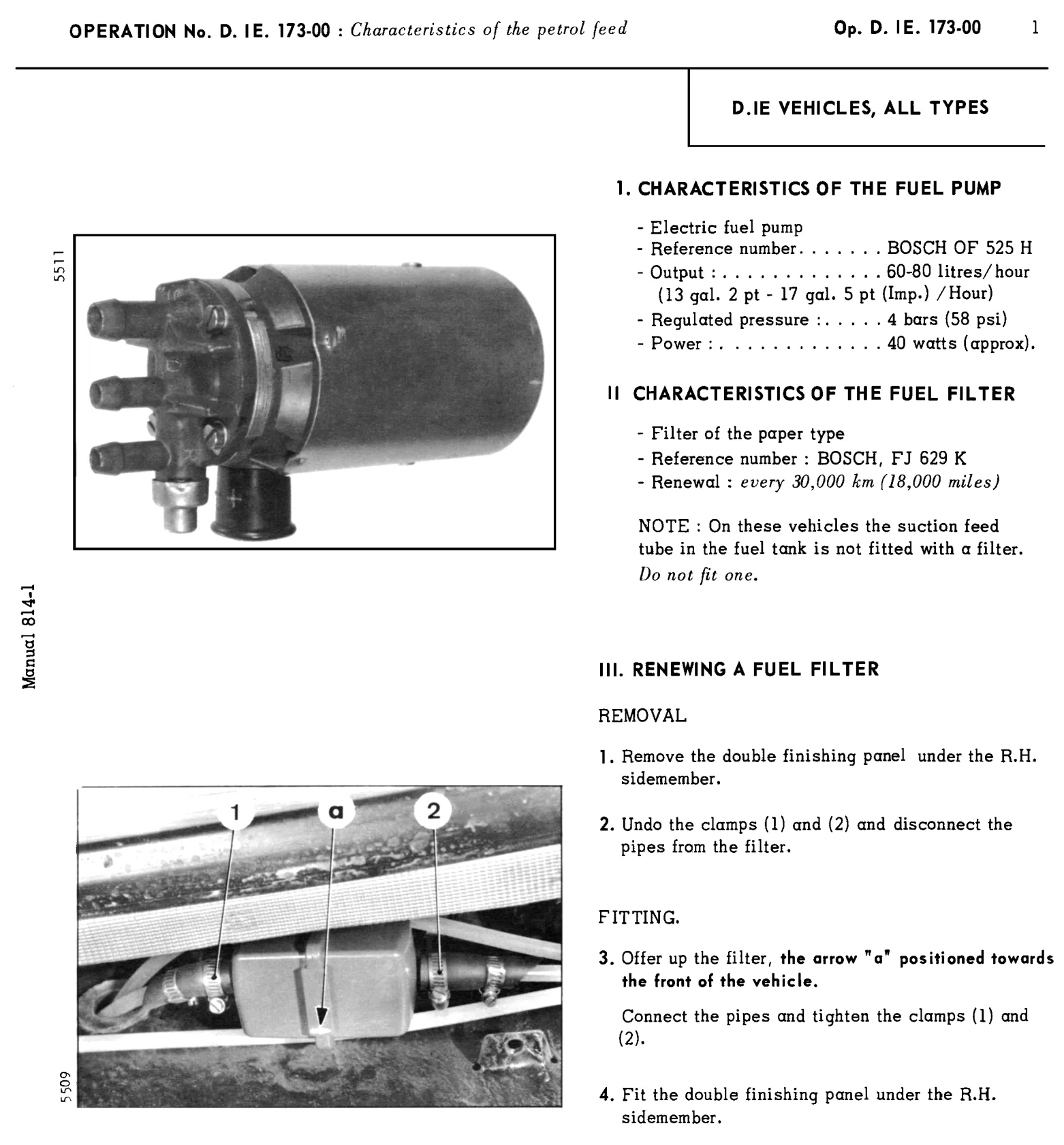 Fuel pump -EFI, page 116 of 454 — 814 Repair Manual — Volume I