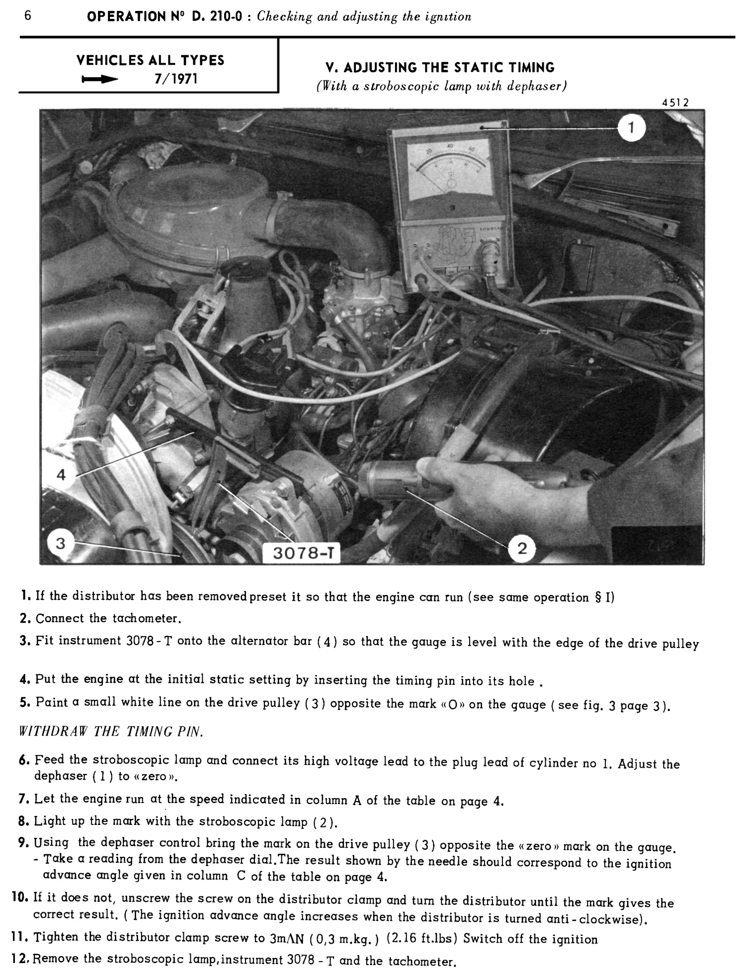 Set timing w. strobe, page 131 of 454 — 814 Repair Manual — Volume I