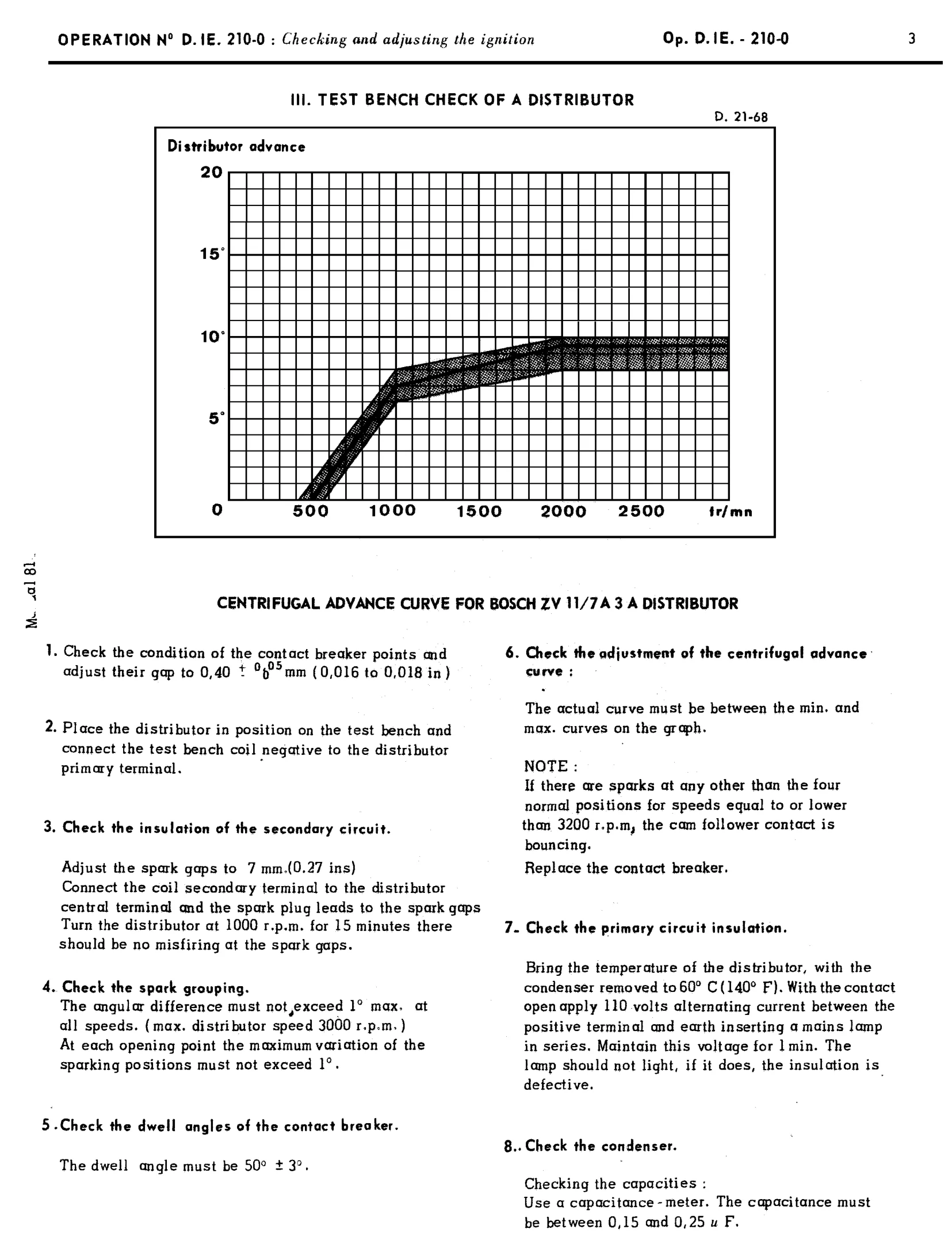 Test bench check (IE), page 137 of 454 — 814 Repair Manual — Volume I