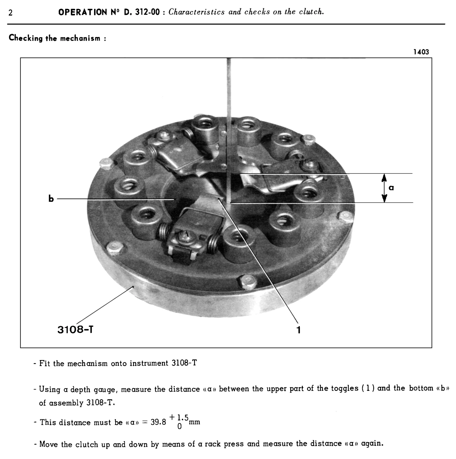 Clutch mechanism, page 148 of 454 — 814 Repair Manual — Volume I