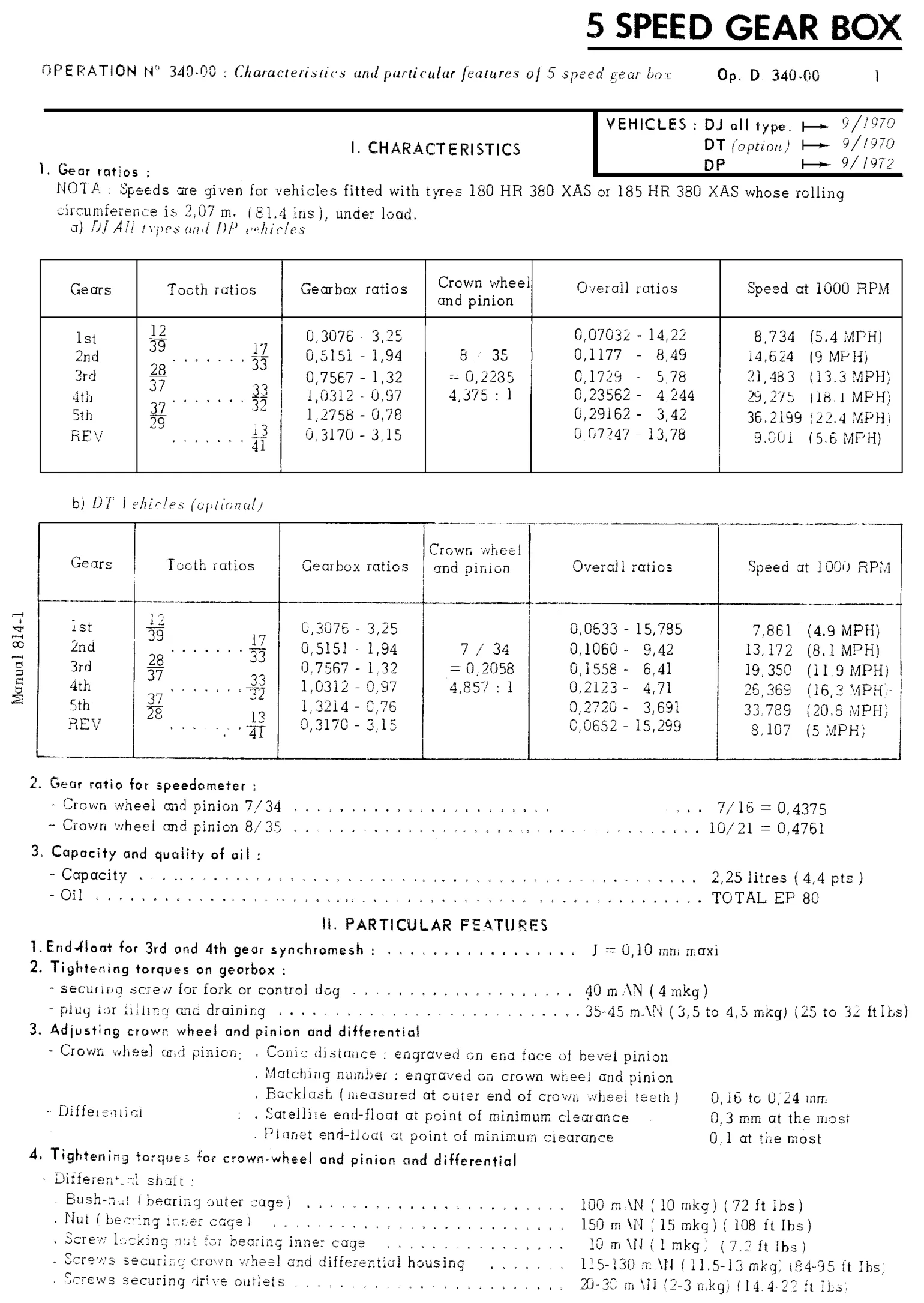 5-speed, page 174 of 454 — 814 Repair Manual — Volume I