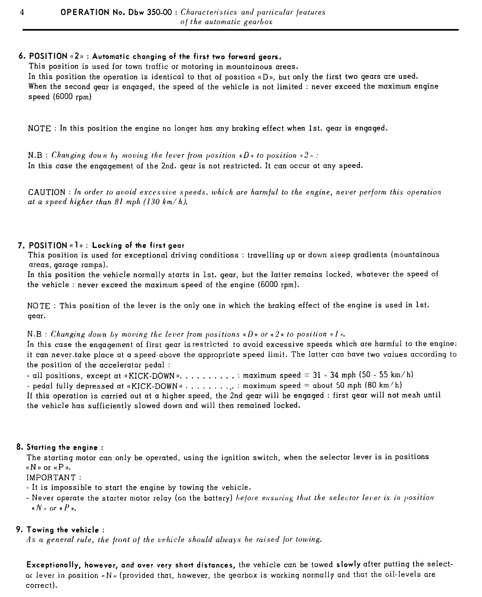 Automatic gearbox, page 180 of 454 — 814 Repair Manual — Volume I