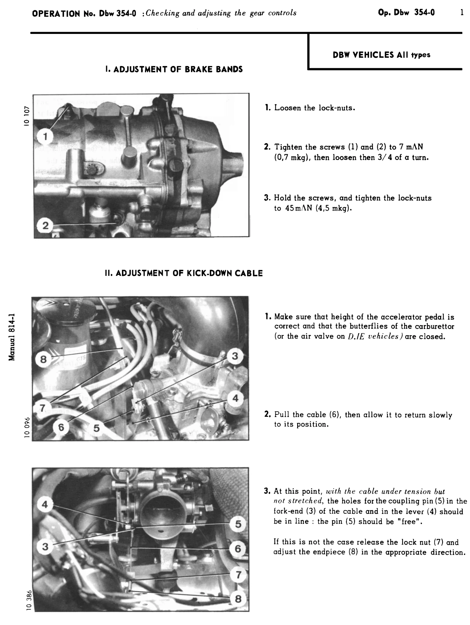 Automatic gearbox, page 192 of 454 — 814 Repair Manual — Volume I