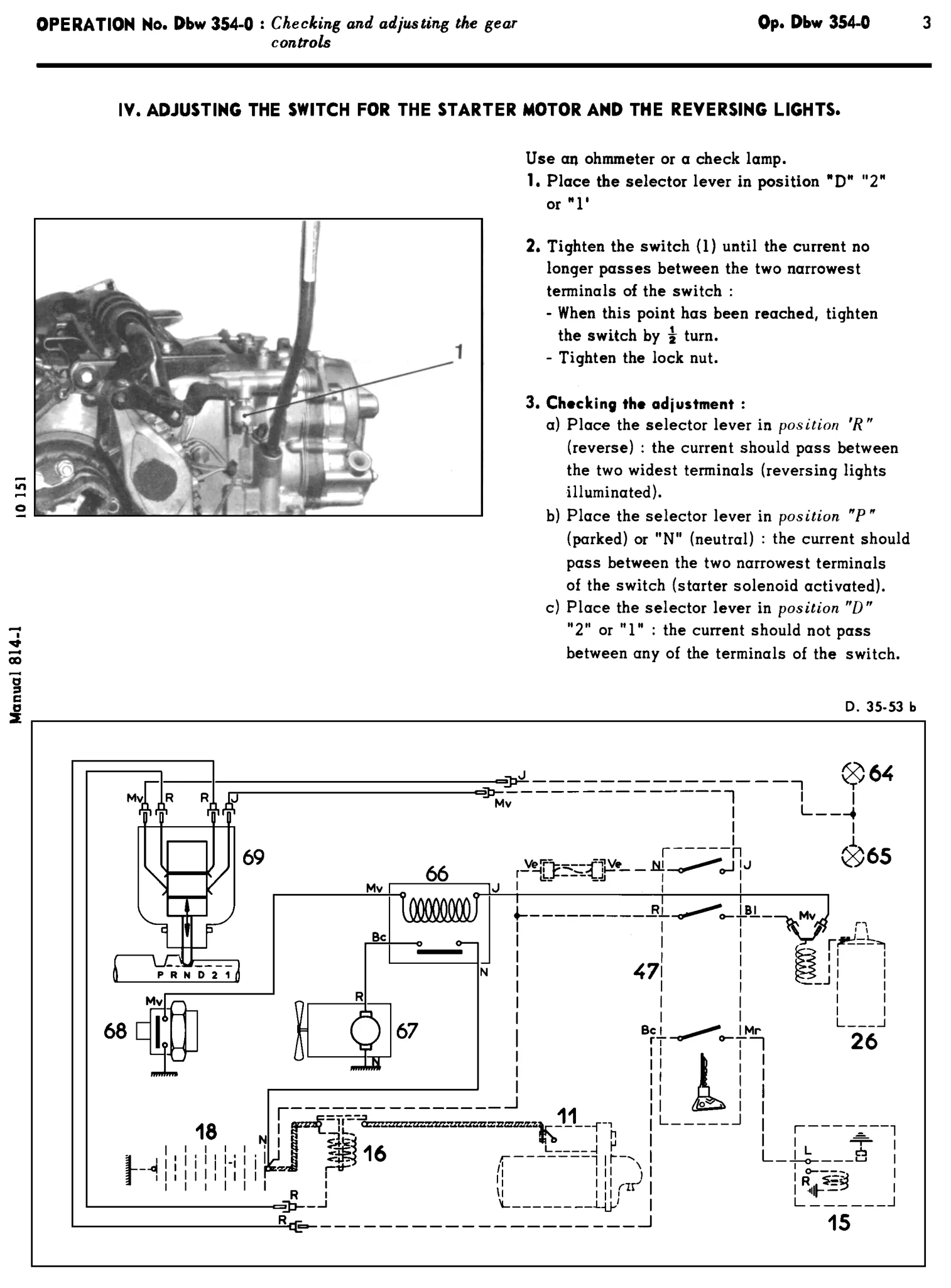 Automatic gearbox, page 194 of 454 — 814 Repair Manual — Volume I