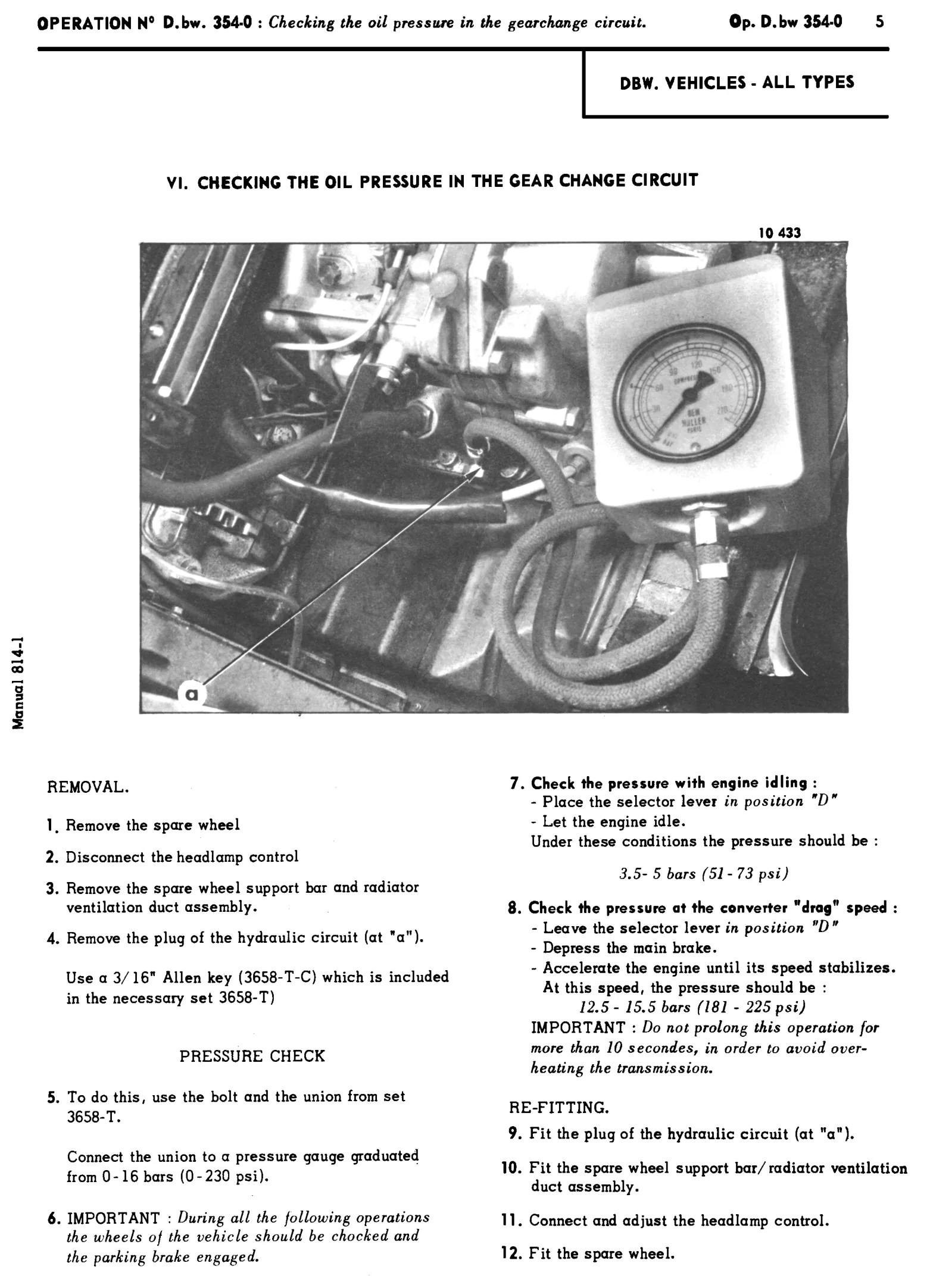 Automatic gearbox, page 196 of 454 — 814 Repair Manual — Volume I